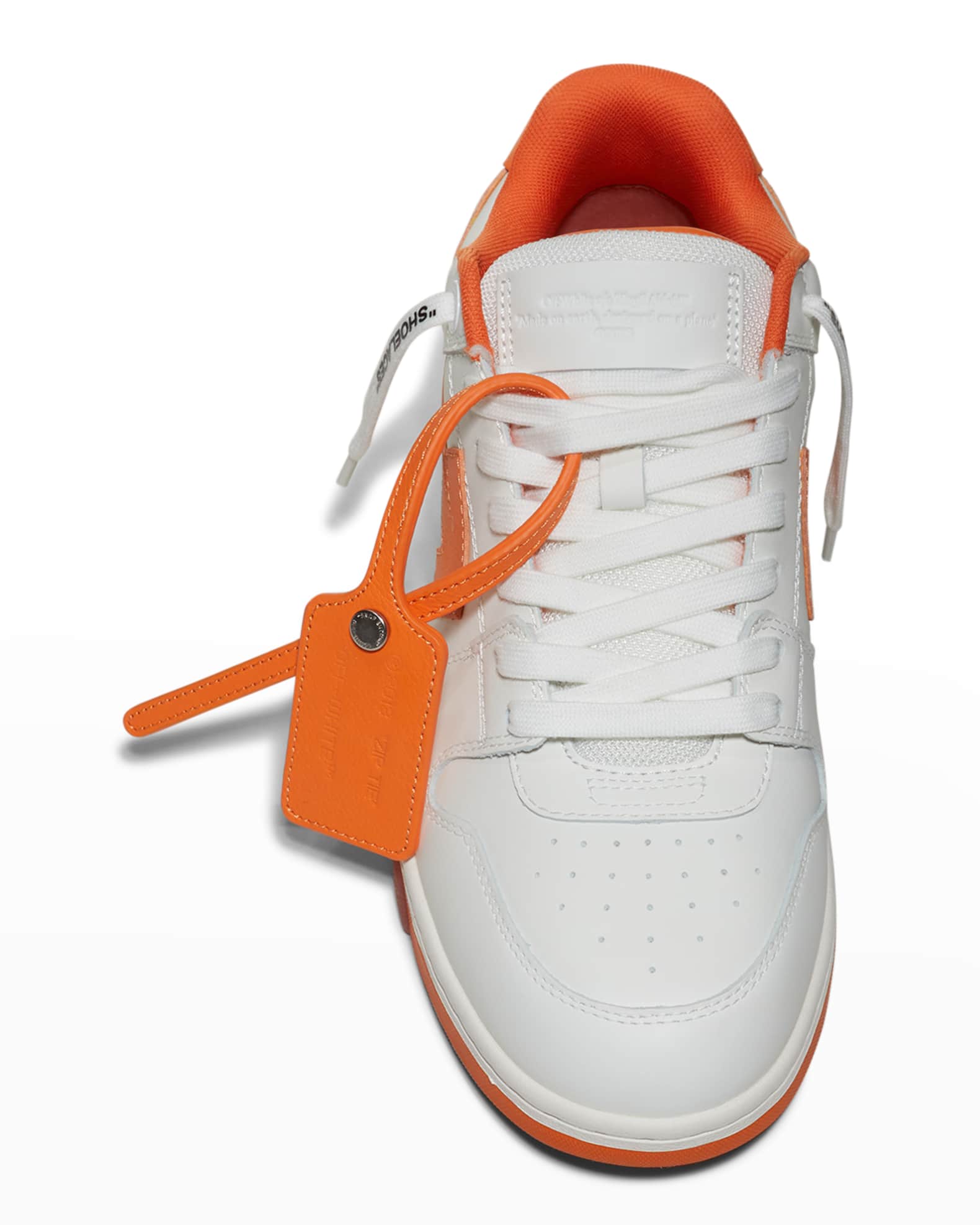 Off-White Men's Exclusive Out Of Office Leather Sneakers | Neiman Marcus