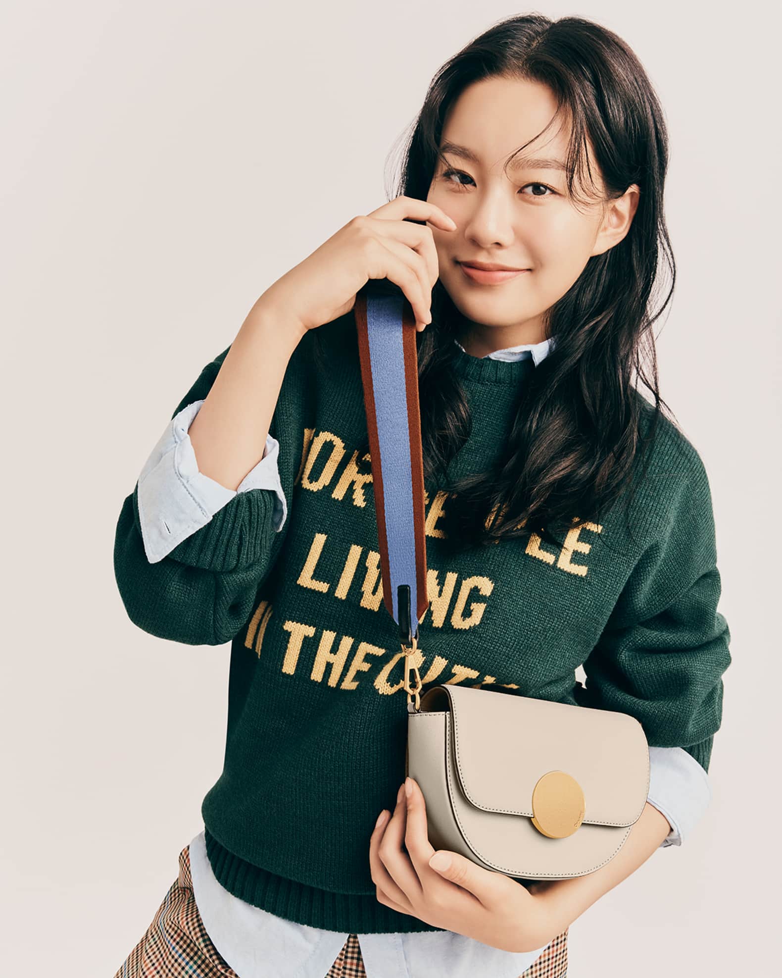 Lottie Saddle Leather Crossbody Bag 1