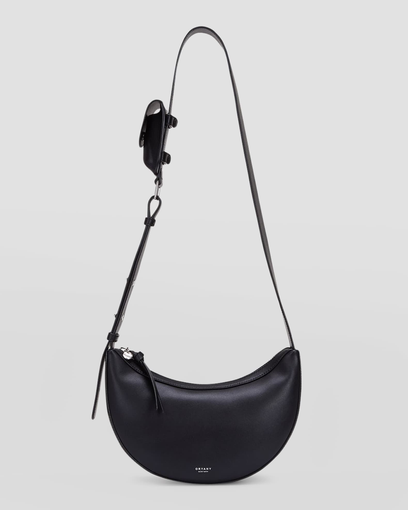 Oryany Rookie Half-Moon Leather Crossbody Bag | Neiman Marcus