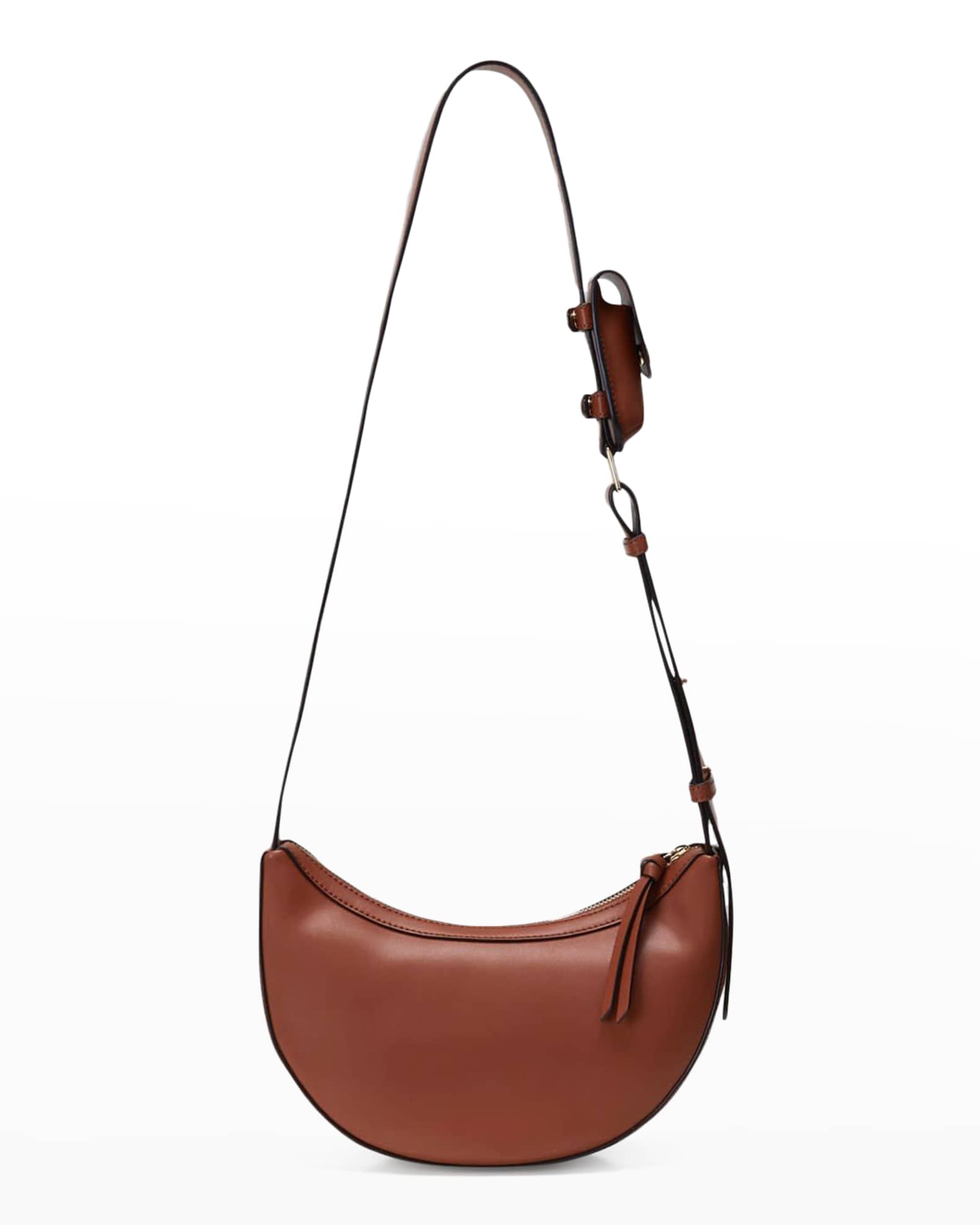 Oryany Rookie Half-Moon Leather Crossbody Bag | Neiman Marcus