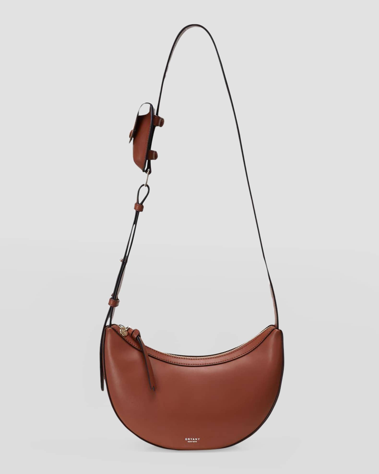 Women's Half-Moon Shaped Printed Saddle Bag