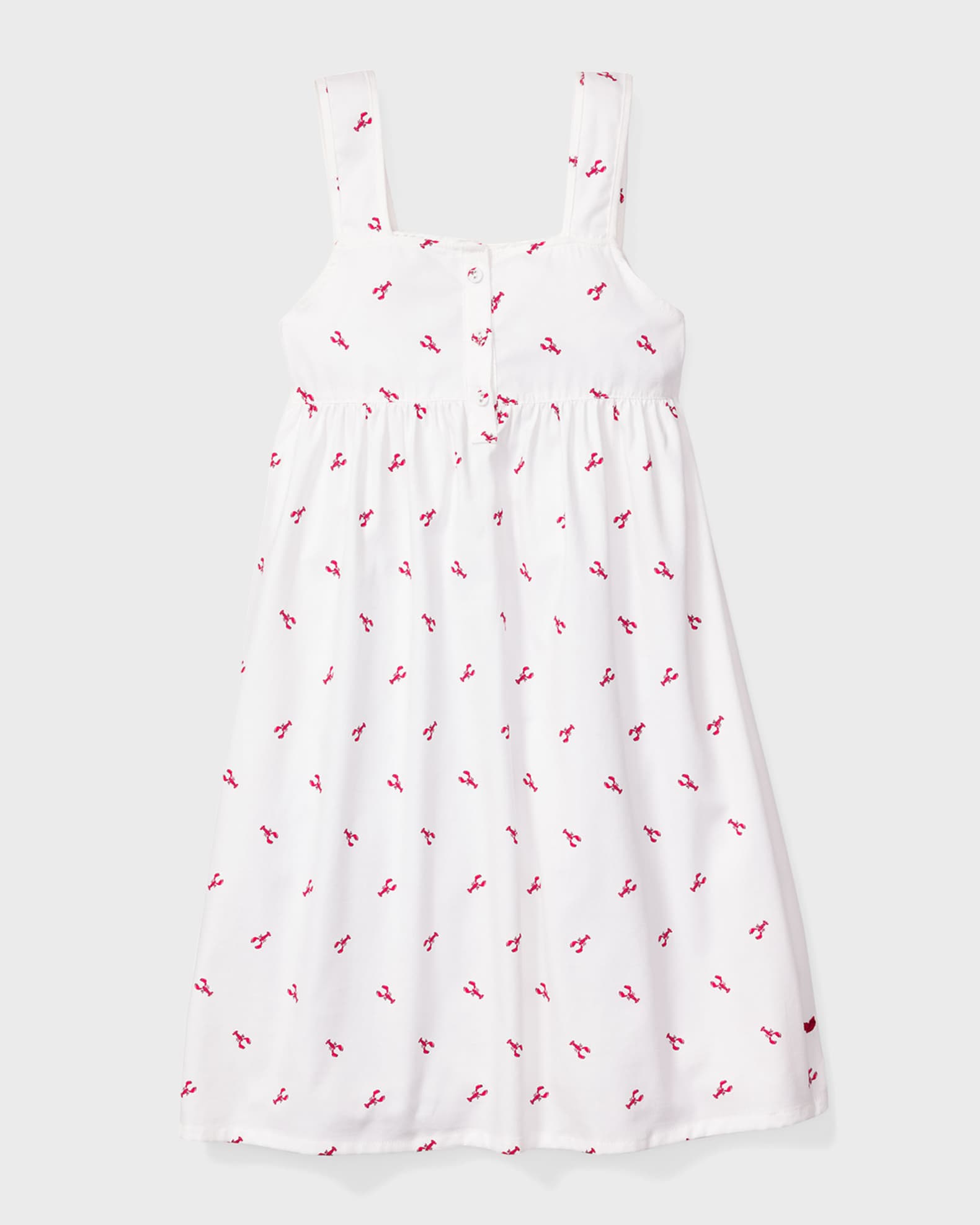 Petite Plume Girl's Charlotte Pleated Nightgown, Size 6M-12