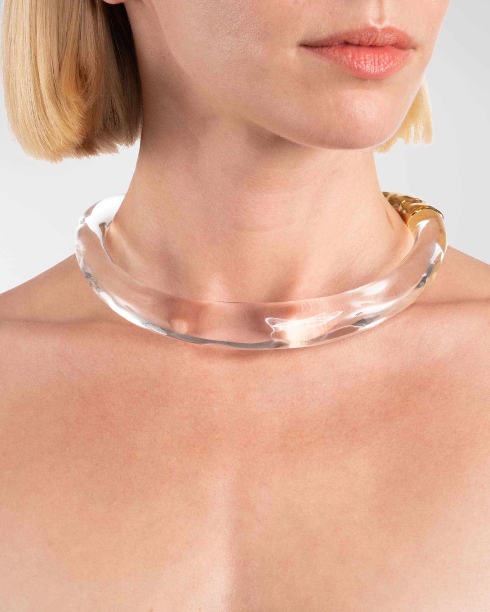 Alexis Bittar Lucite Hinge Collar Neiman Marcus