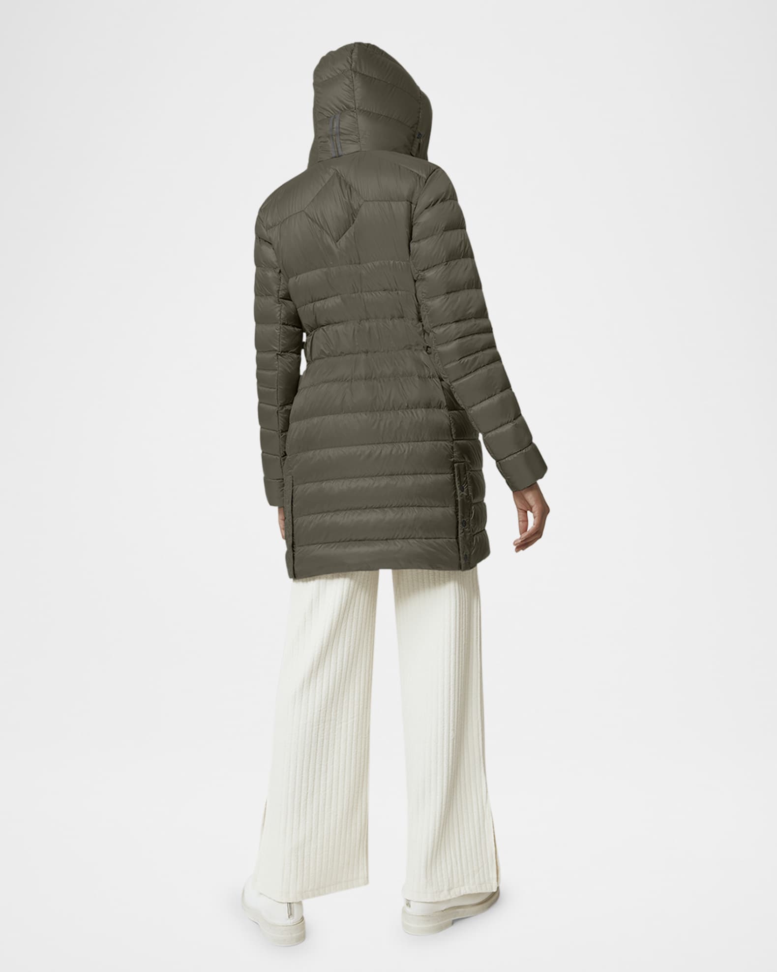  ＊CYPRESS HOODED DOWN JACKET BLACK LABEL Canada Goose Cypress Hooded Mid-Length Down Coat - Black