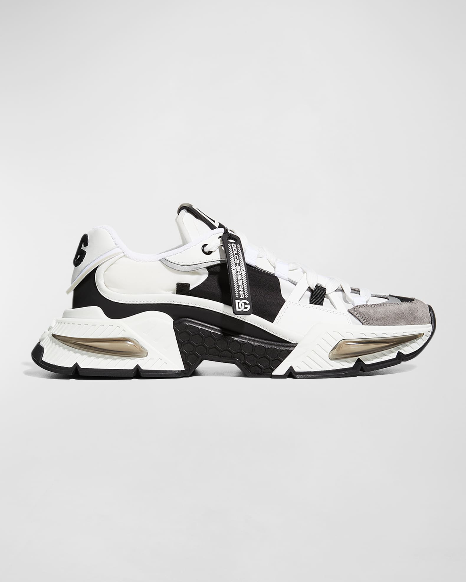 Dolce & Gabbana White Airmaster Low Top Men Sneakers Shoes