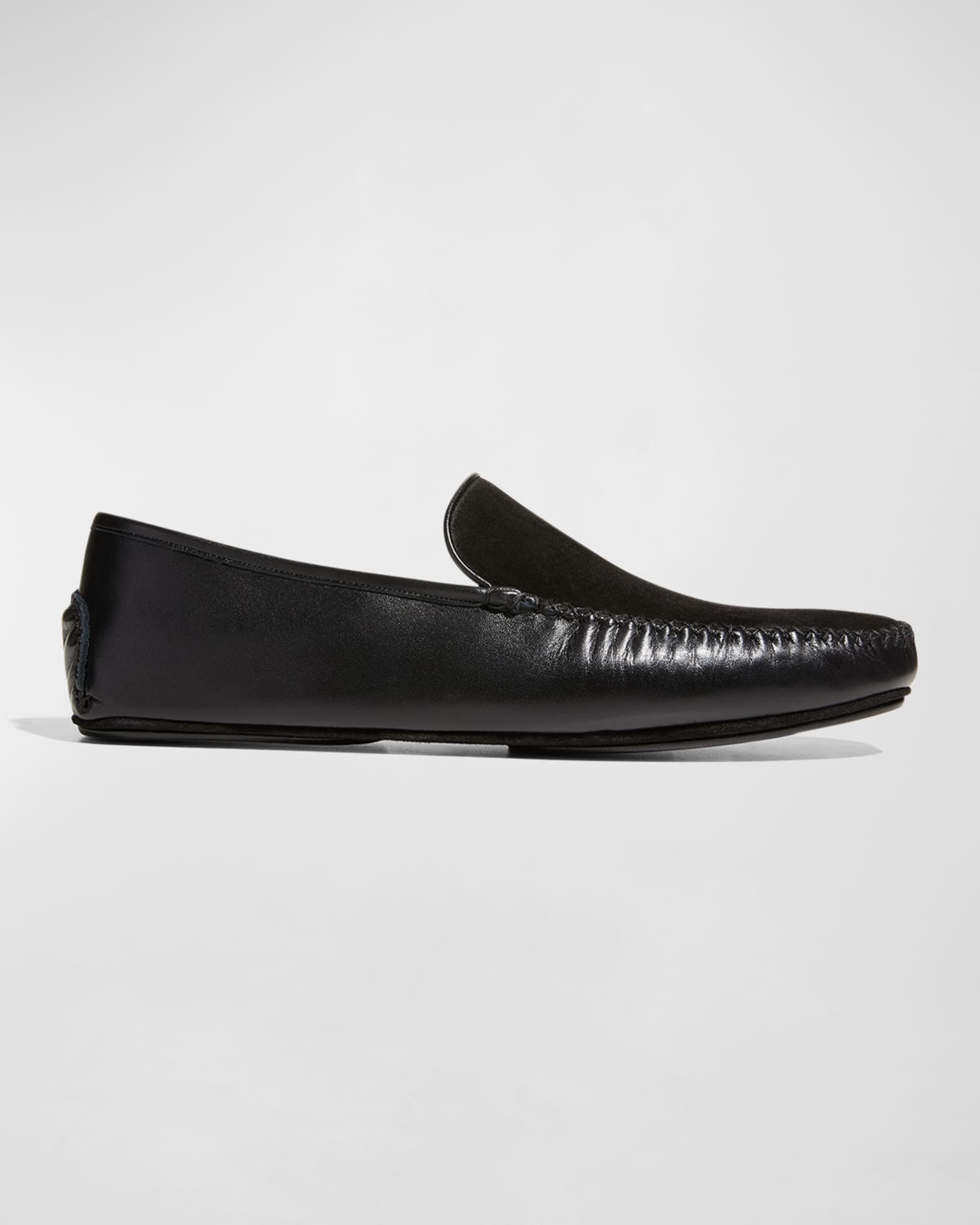 Buy online Louis Philippe Brown Leather Loafers from Casual Shoes