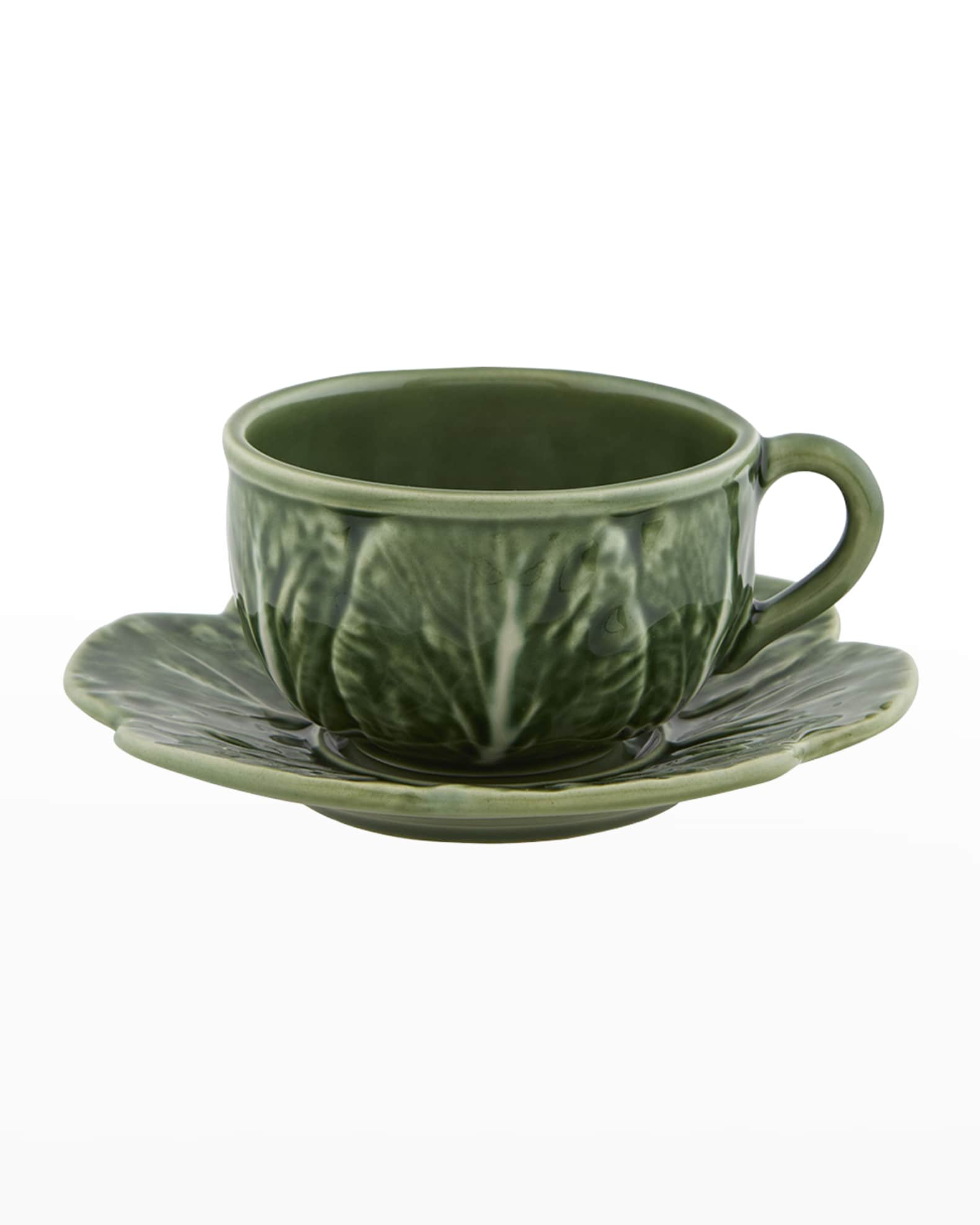 Cabbage Teacup & Saucers 1