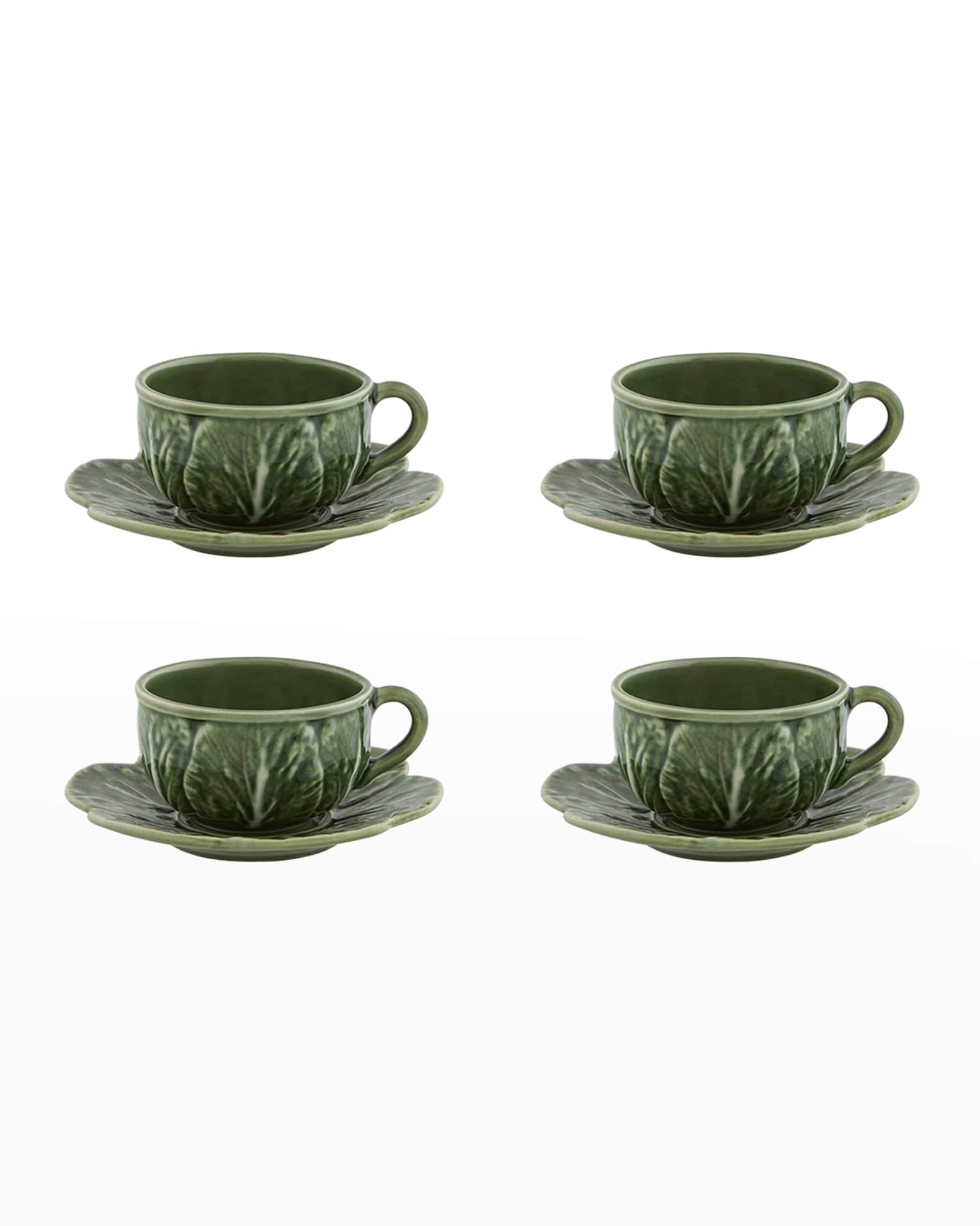 Cabbage Teacup & Saucers 0
