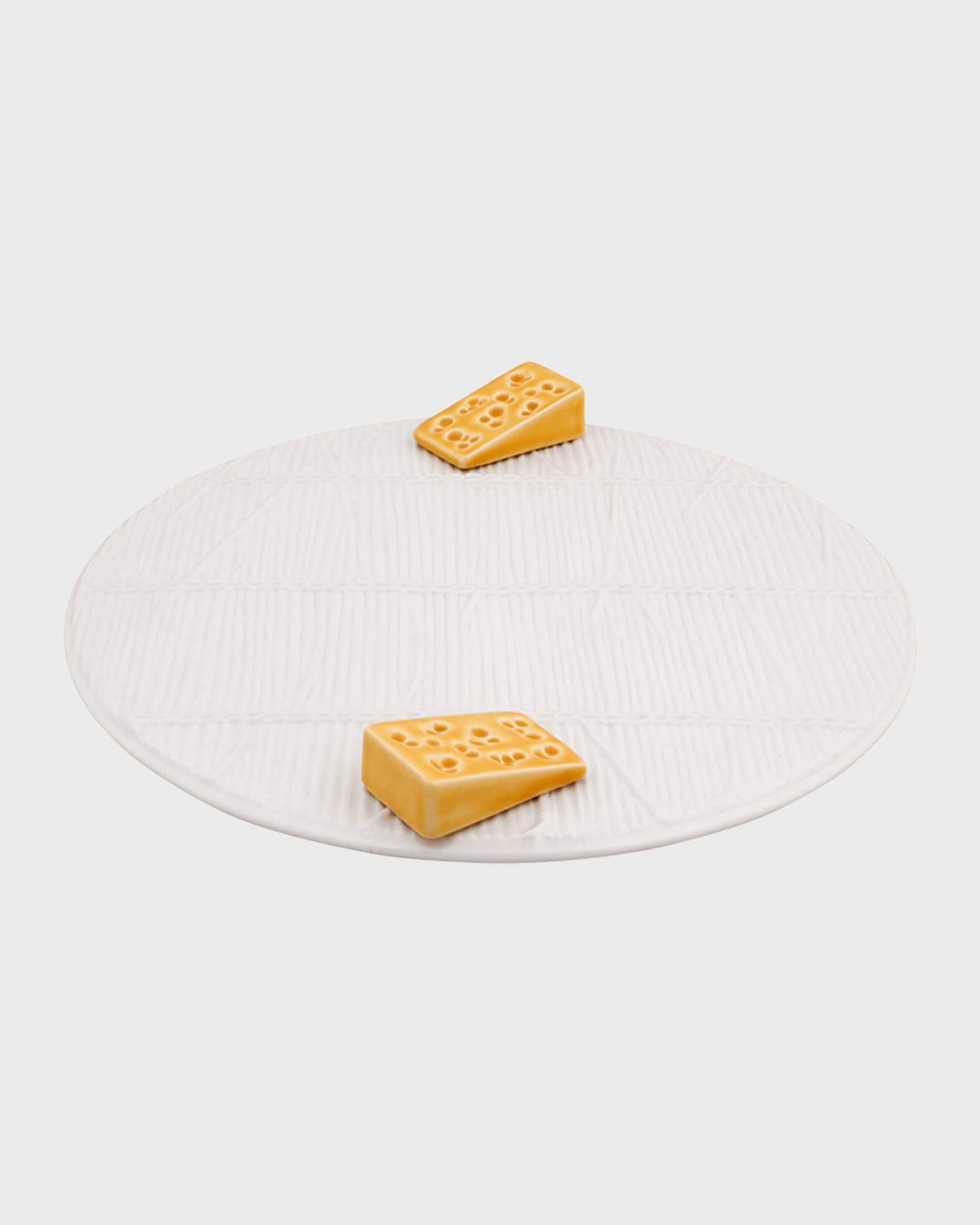 White Cheese Tray with Yellow Cheese 0