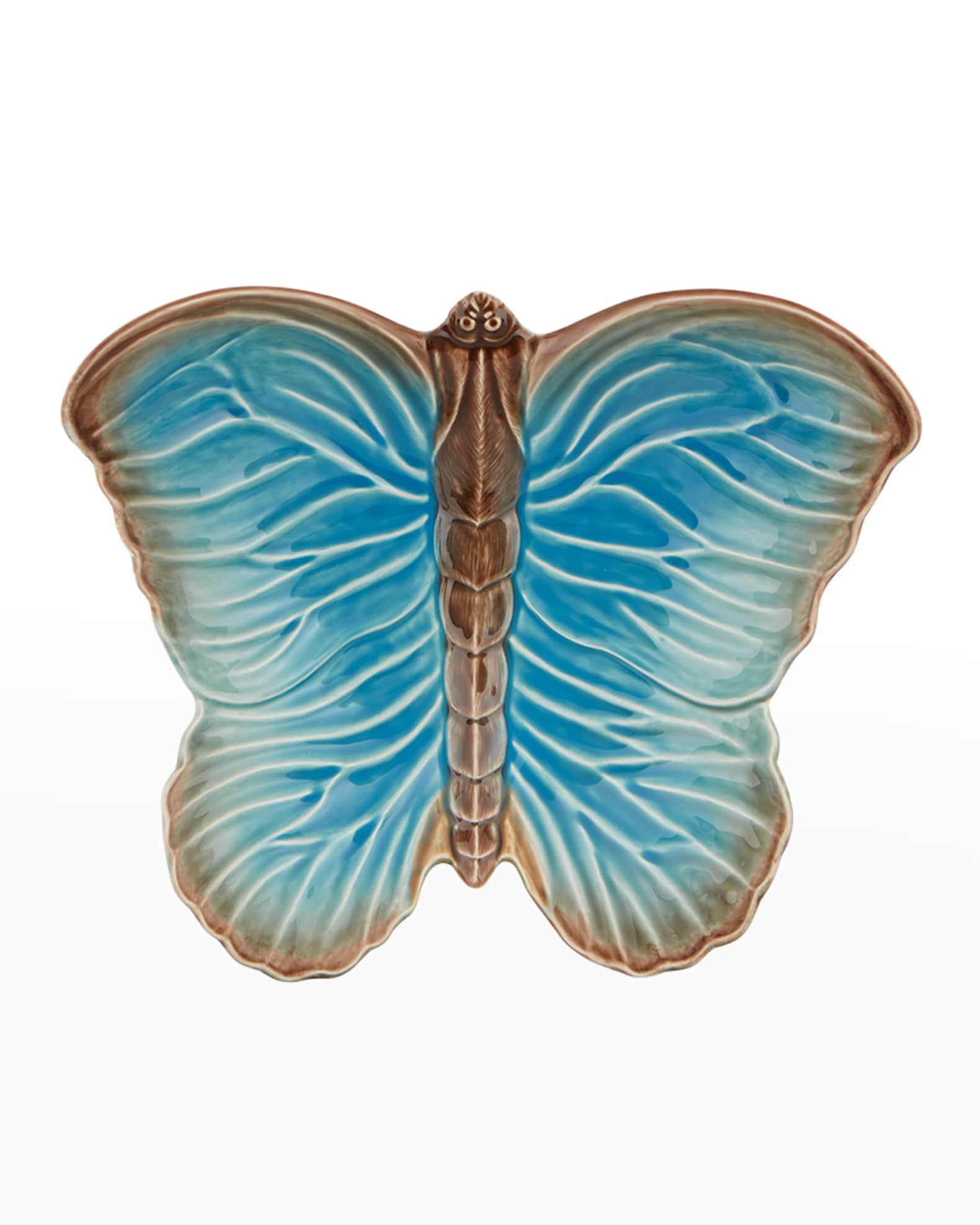 "Cloudy Butterflies" Fruit Bowl by Claudia Schiffer, 16" 1