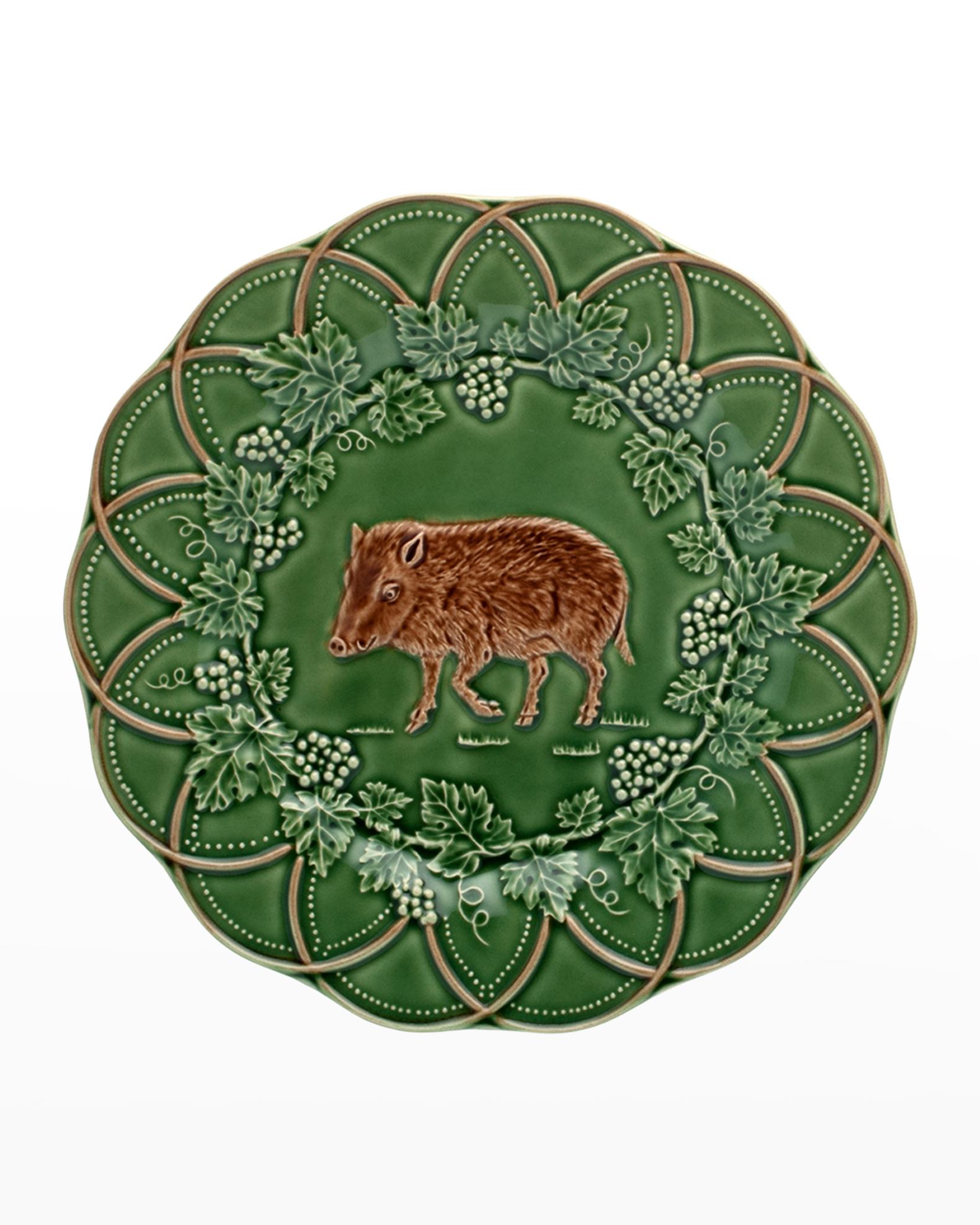Bordallo Pinheiro Boar Woods Snack Plate | Neiman Marcus