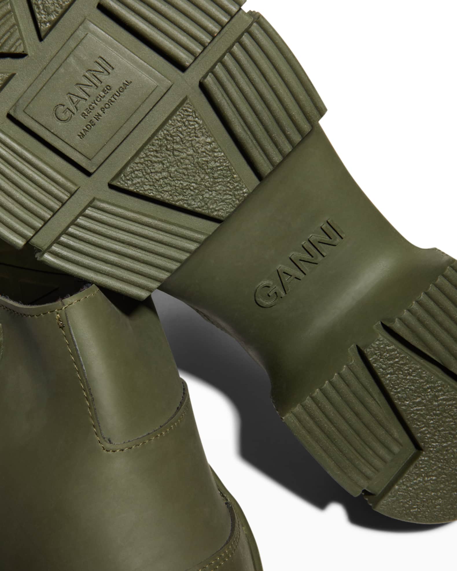 Ganni LugSole Recycled Rubber Clogs Neiman Marcus