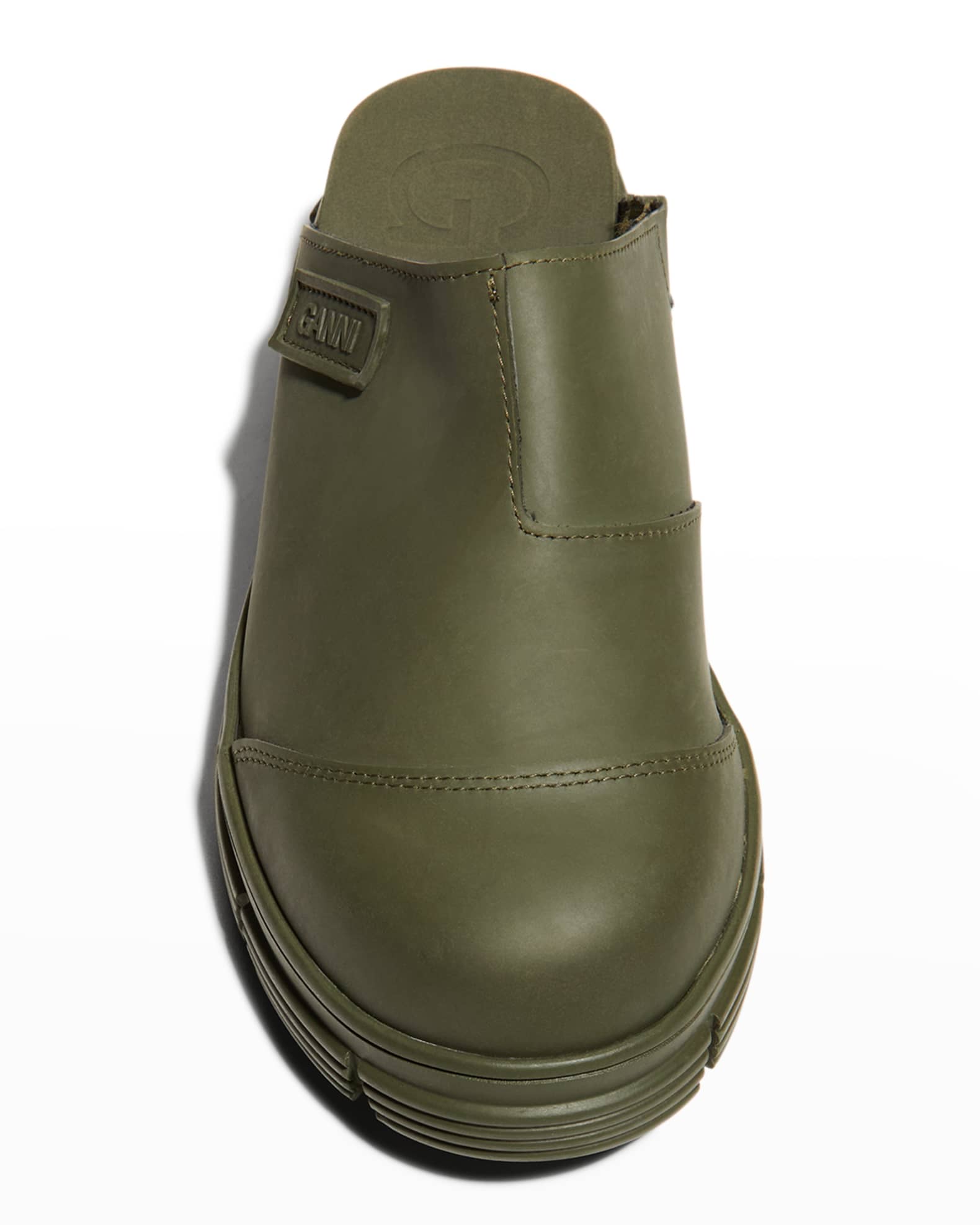 Ganni LugSole Recycled Rubber Clogs Neiman Marcus