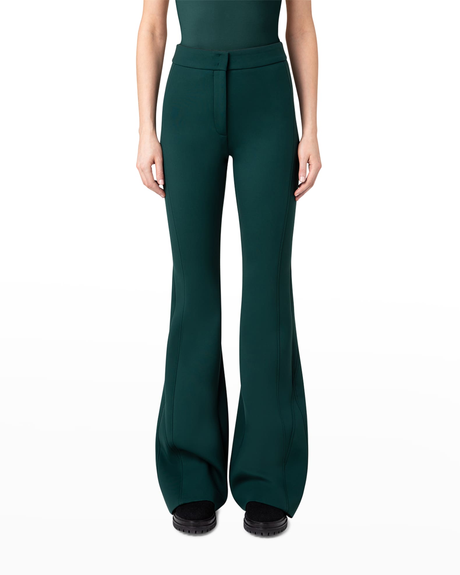 Akris HighRise Neoprene Bootcut Pants Neiman Marcus