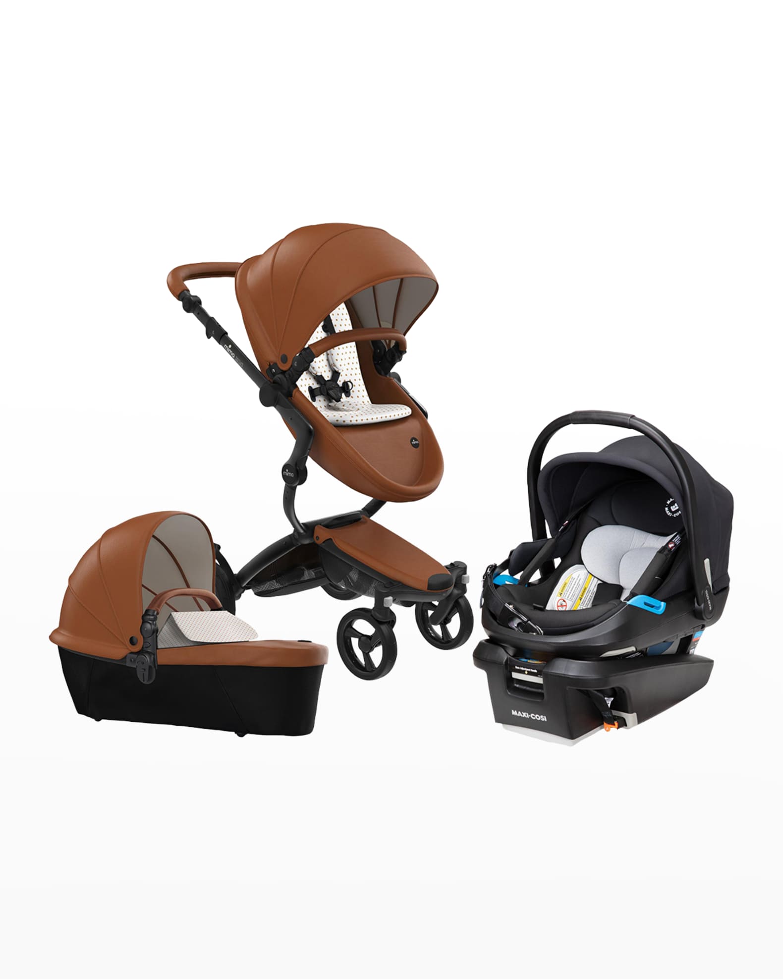 Mima Xari Stroller Luxury Travel System w/ Black Chassis & MaxiCosi