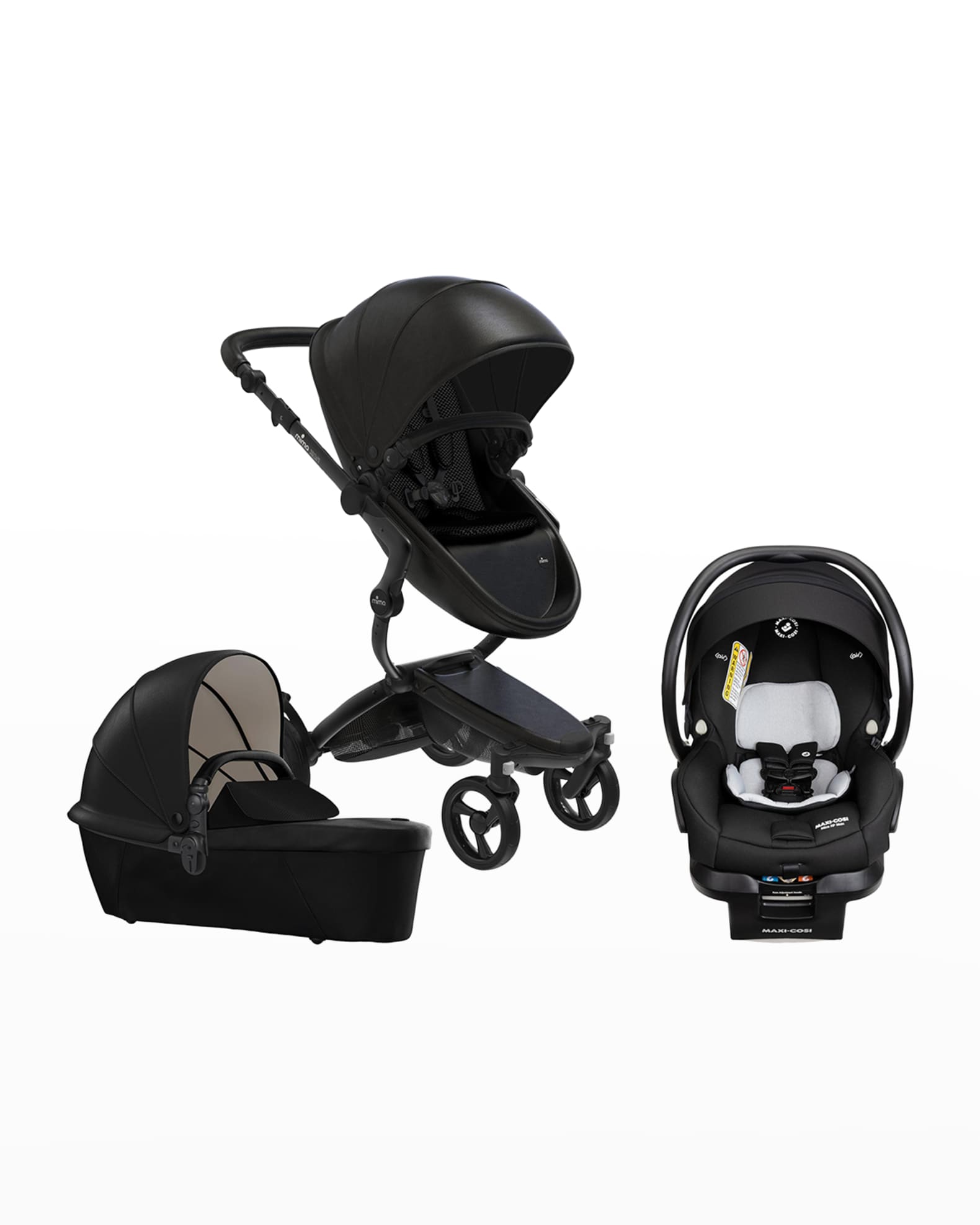 Mima Xari Stroller Luxury Travel System w/ Black Chassis & MaxiCosi