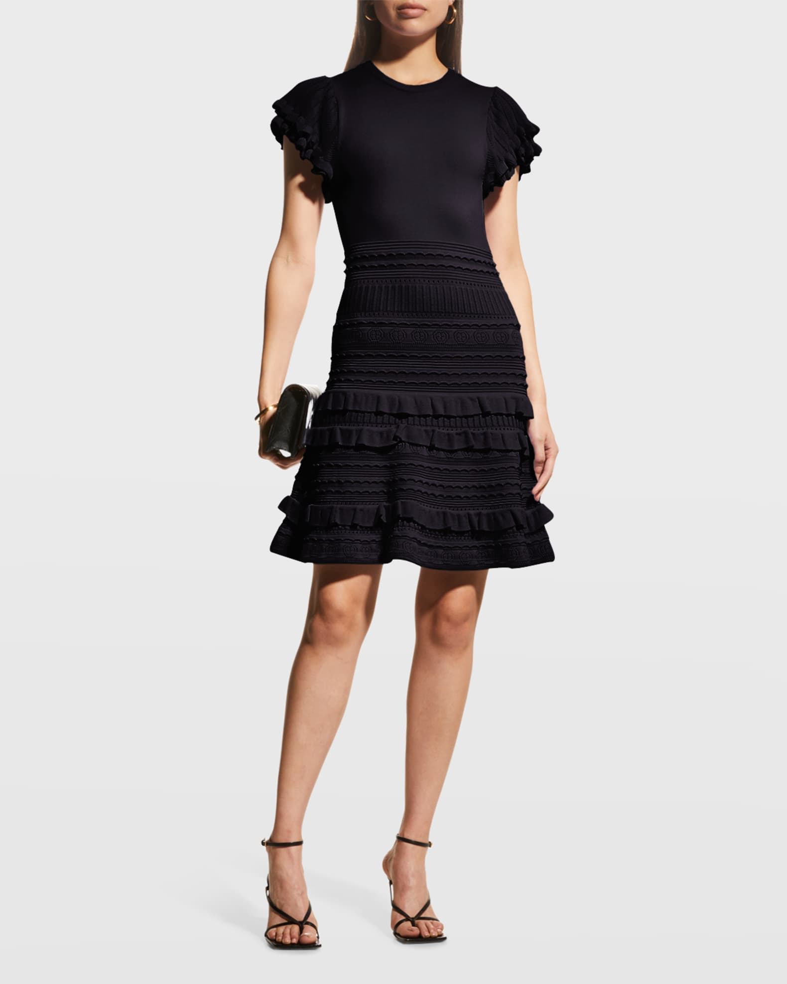 Shoshanna Sofie Fit-and-Flare Dress | Neiman Marcus
