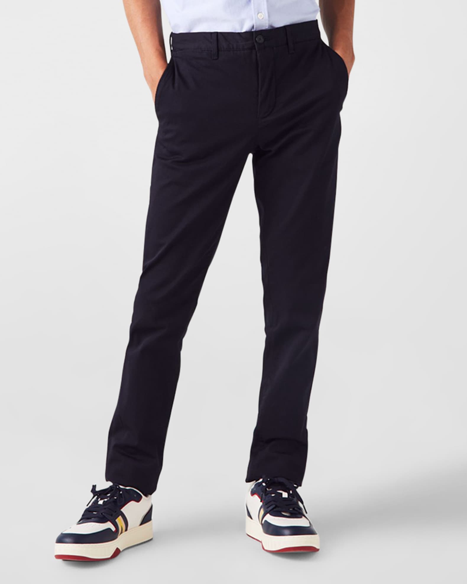 Men's Classic Slim Fit Cotton-Stretch Pants 1