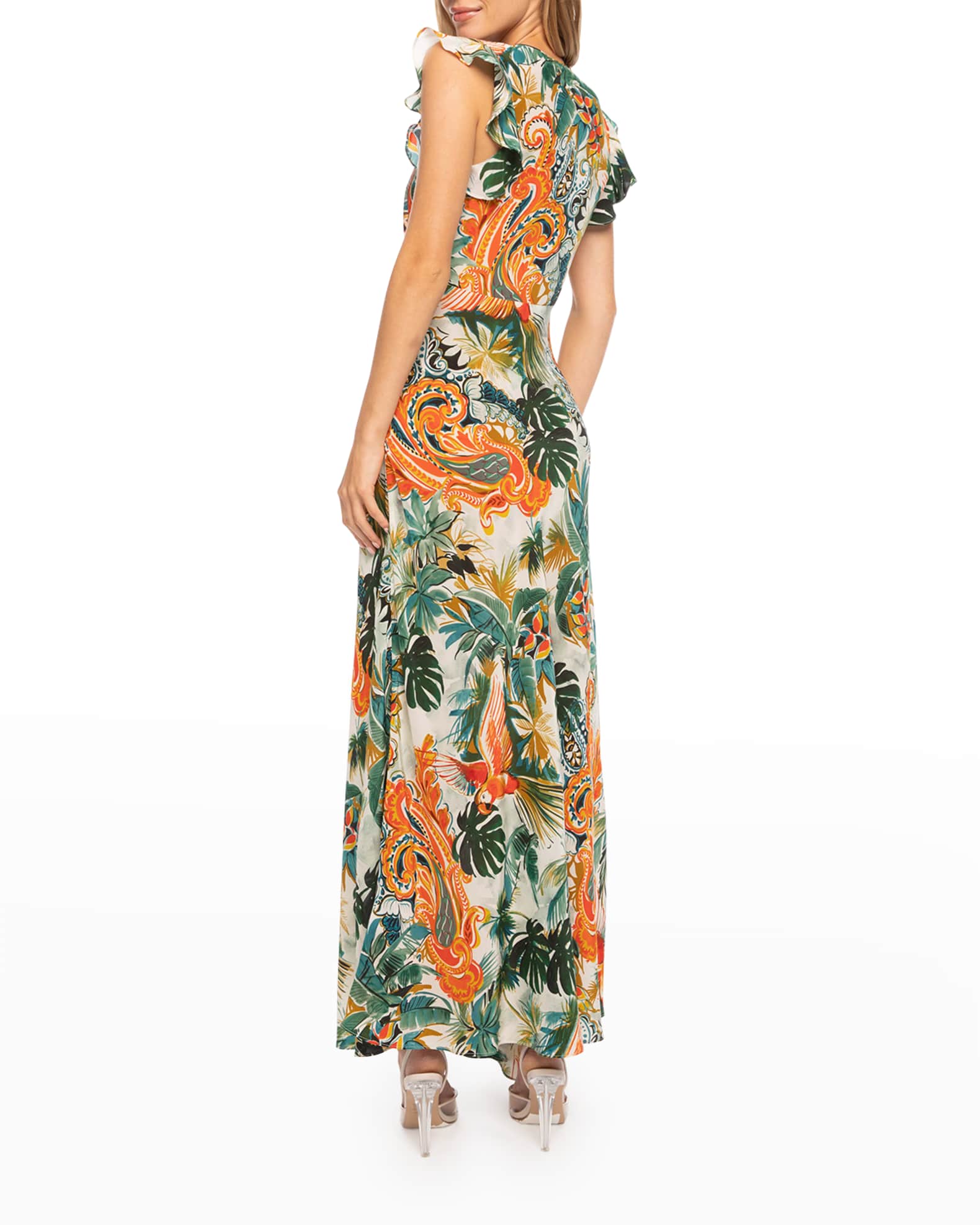 Robert Graham Leighton Tropical Paradise Maxi Dress | Neiman Marcus