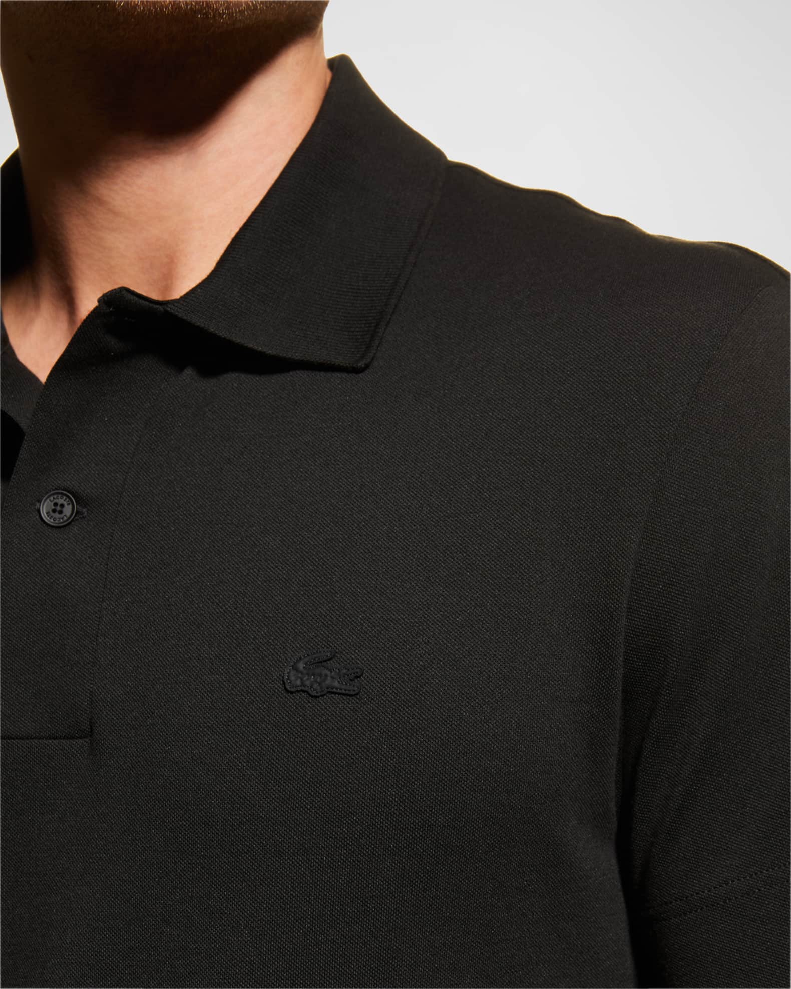 Lacoste Men's Organic Stretch Cotton Piqué Polo Shirt | Neiman Marcus