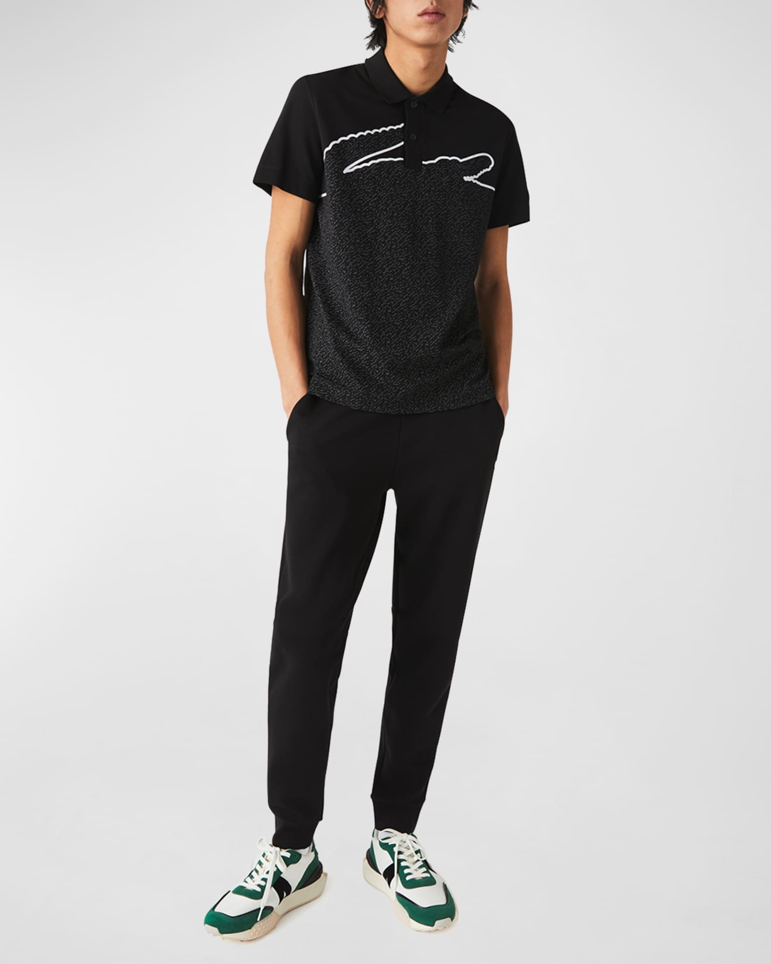 Lacoste Men's Solid Active Double Face Slim Fit Joggers | Neiman Marcus