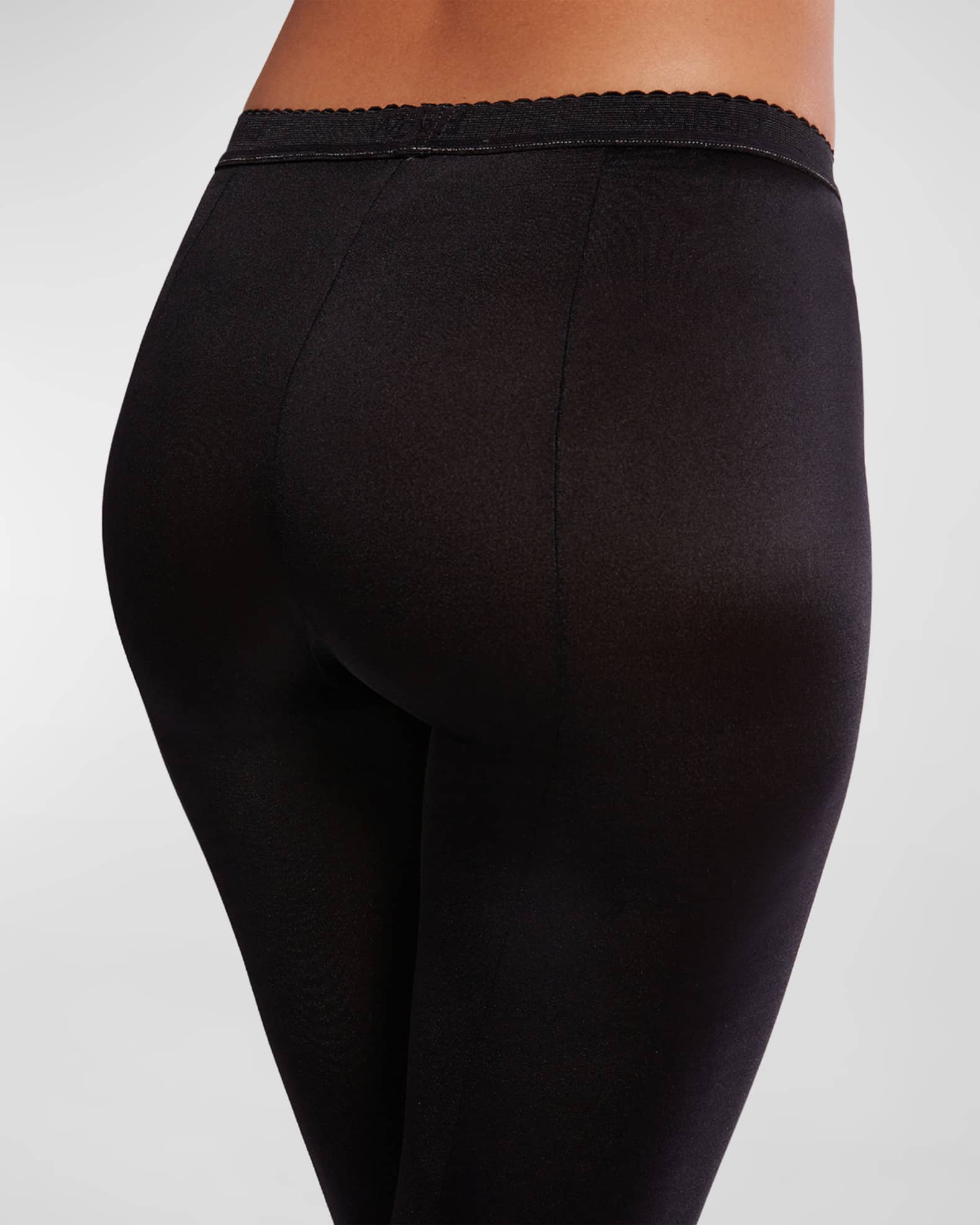 Wolford Satin de Luxe Back Seam Tights Neiman Marcus