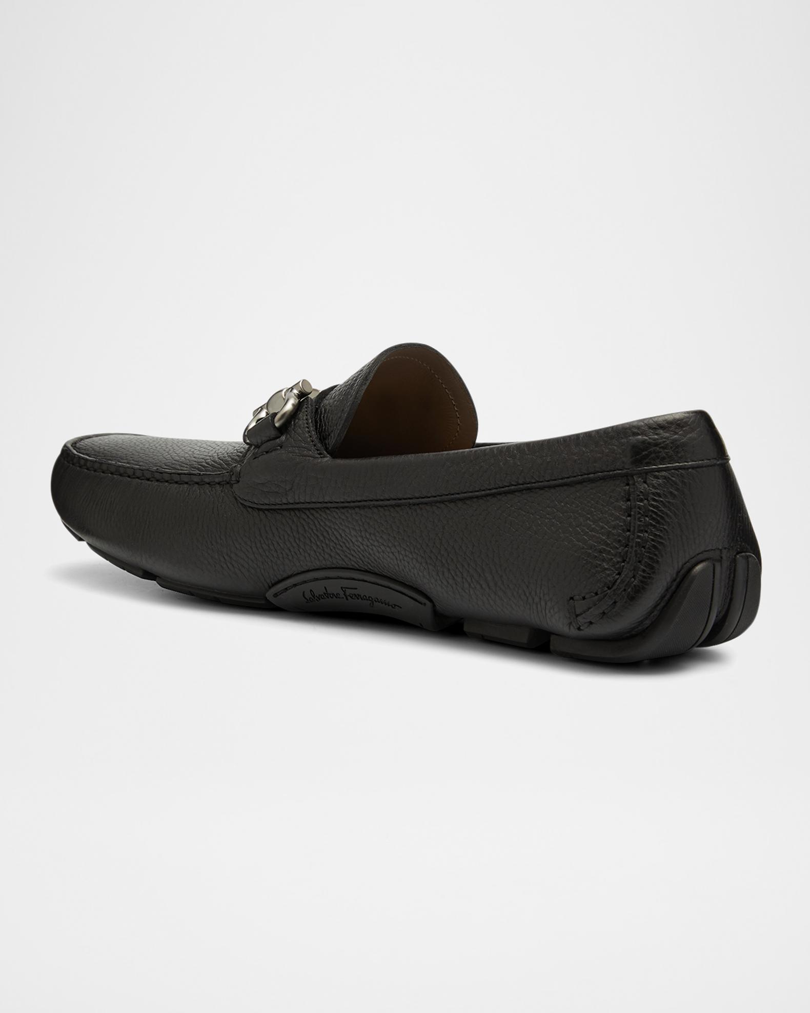 NEW SALVATORE FERRAGAMO men\'s driver gancini loafers in nebbiolo FERRAGAMO ​Gancini Suede Driving Loafers on SALE | Saks OFF 5TH main image 4