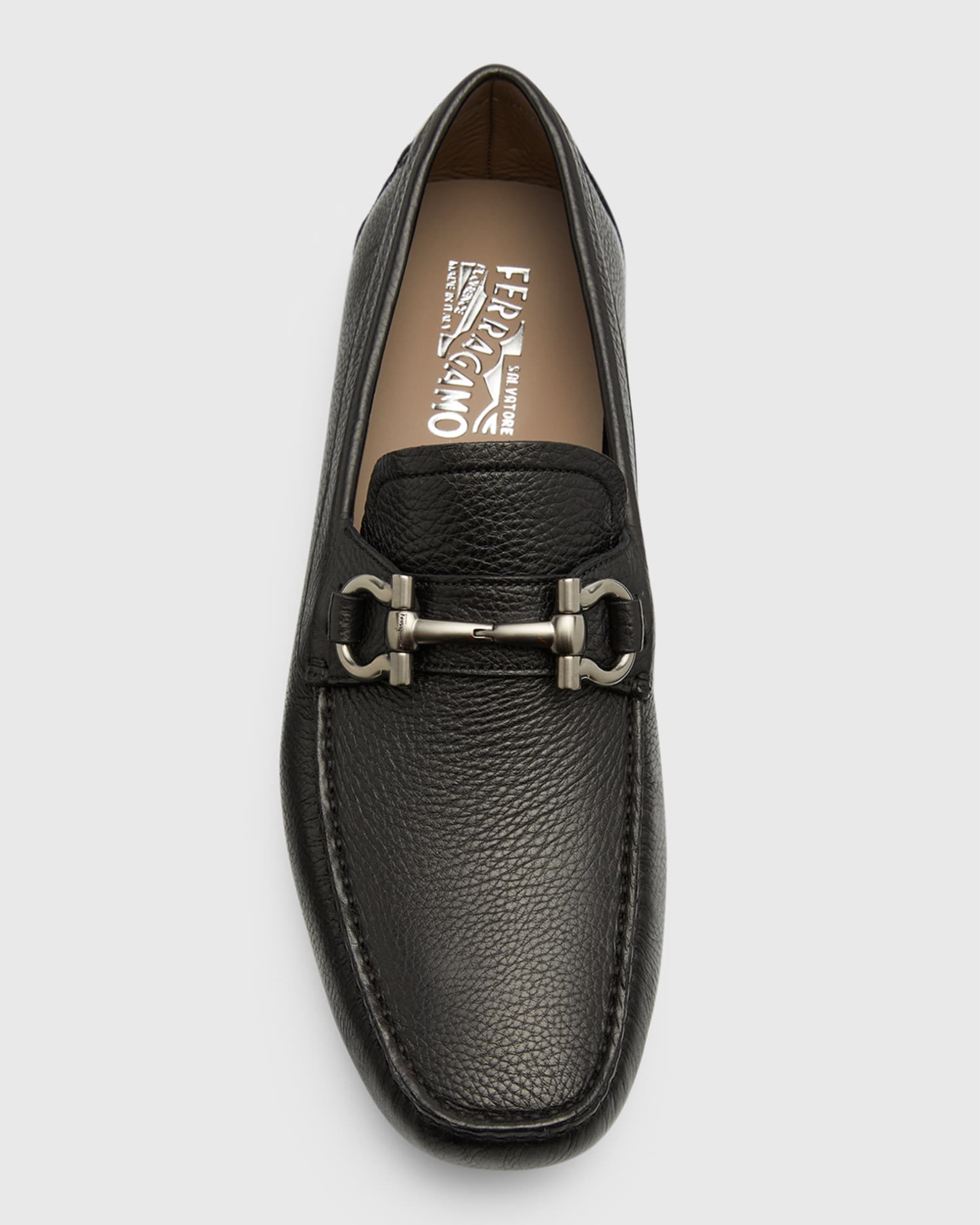 Ferragamo Men s Parigi Gancini Leather Drivers Neiman Marcus