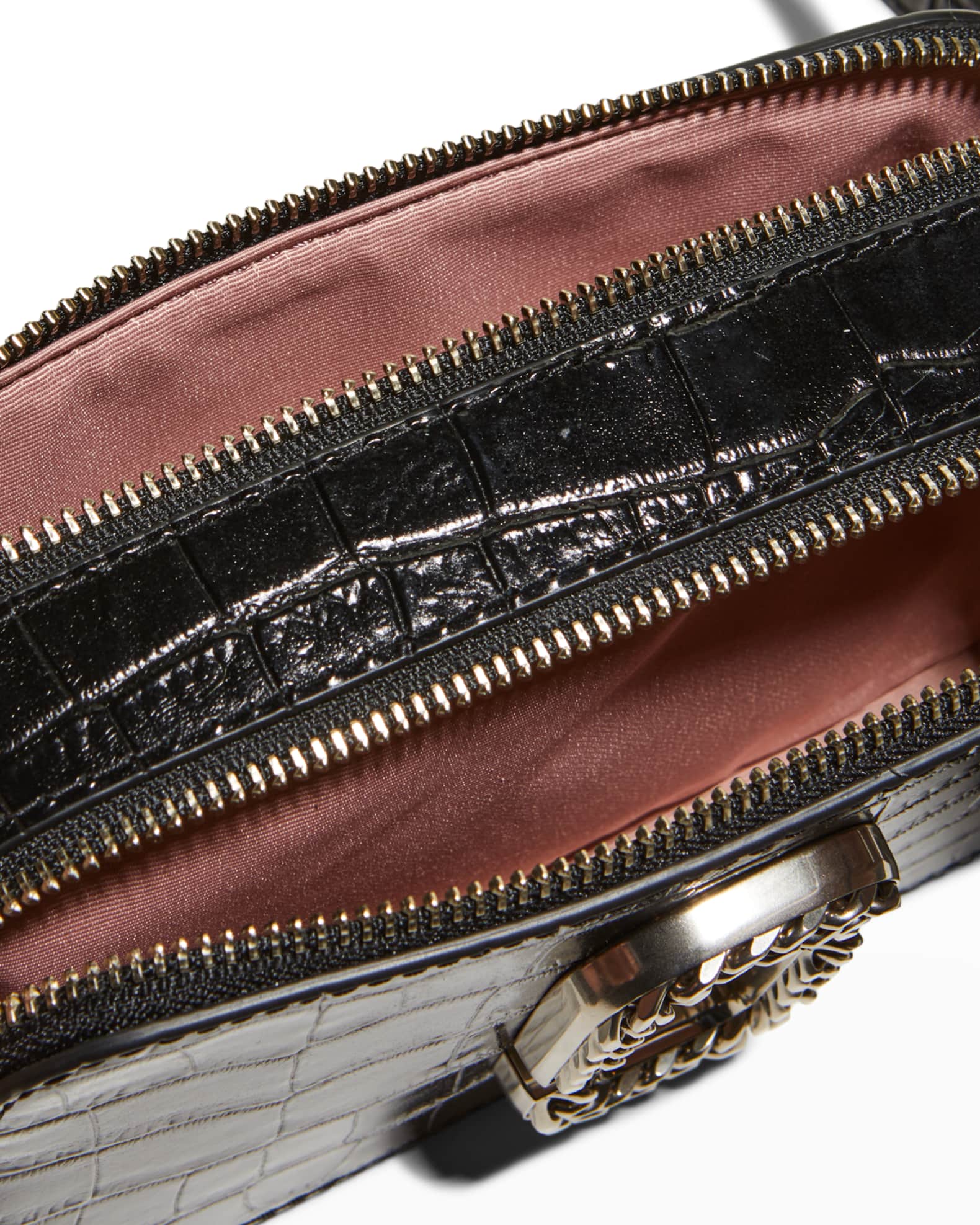 Marc Jacobs Snapshot CrocEmbossed Camera Crossbody Bag Neiman Marcus