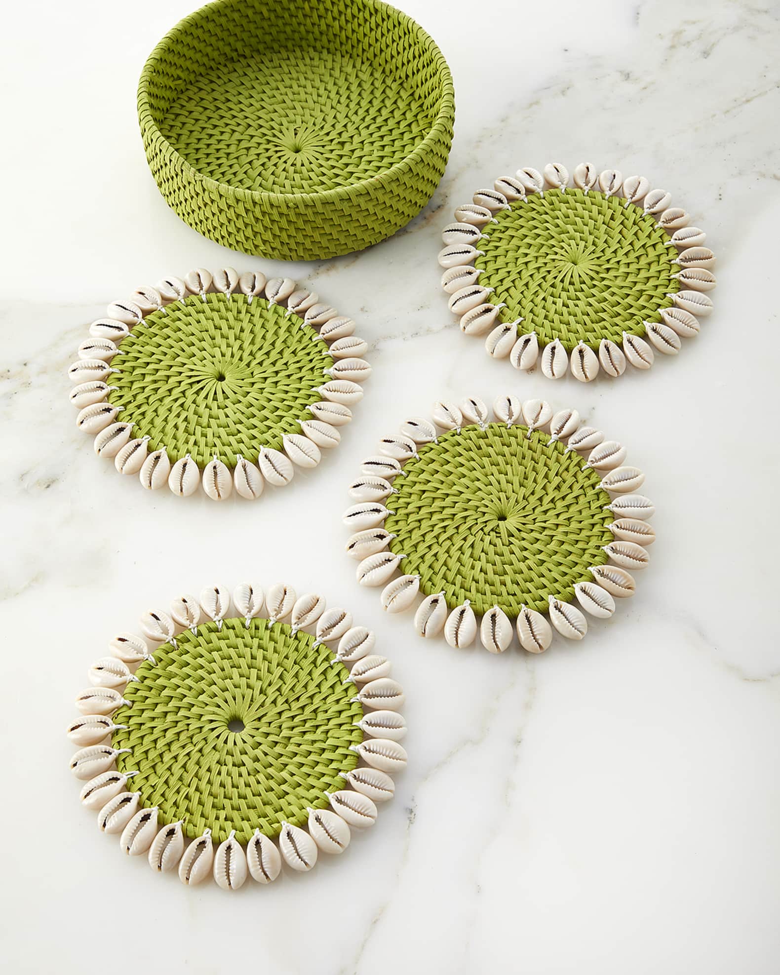 Capiz Coasters, Set of 4 0