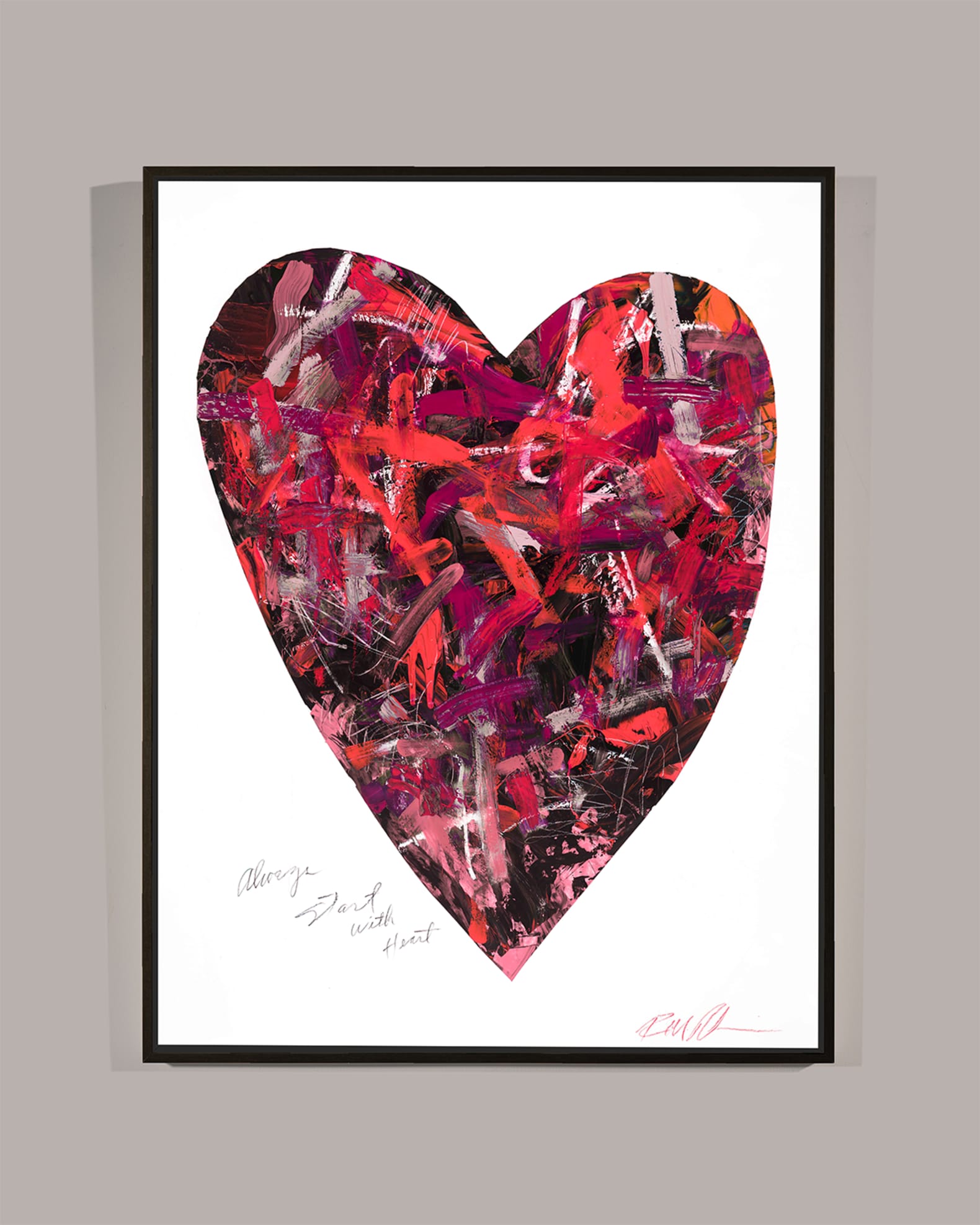 Always Start With Heart' Wall Art on Canvas 0