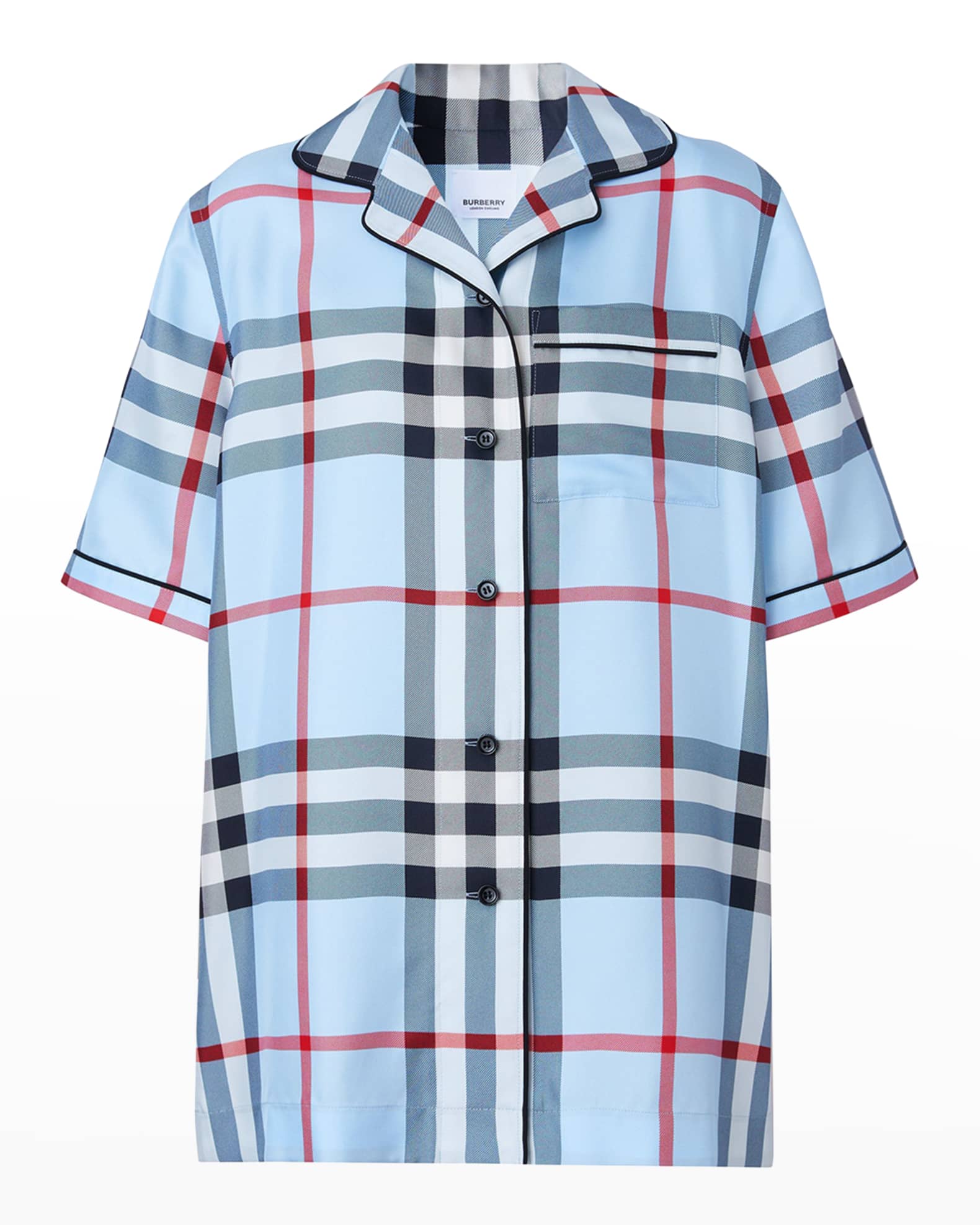 Burberrys　REGISTEREDMODEL 6000L Vtg Burberry Sz L Mens RARE England Fine Cotton Novacheck