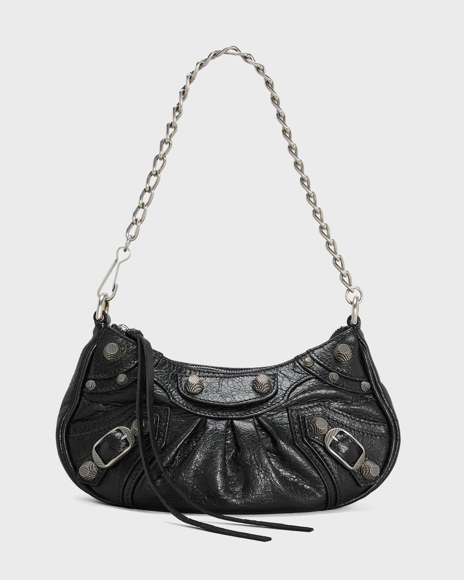 le cagole mini leather crossbody bag