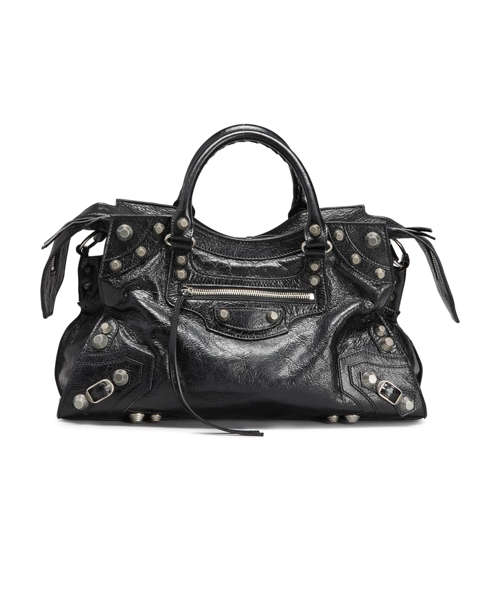 Balenciaga Neo Cagole City Lambskin Leather Tote Bag | Neiman Marcus