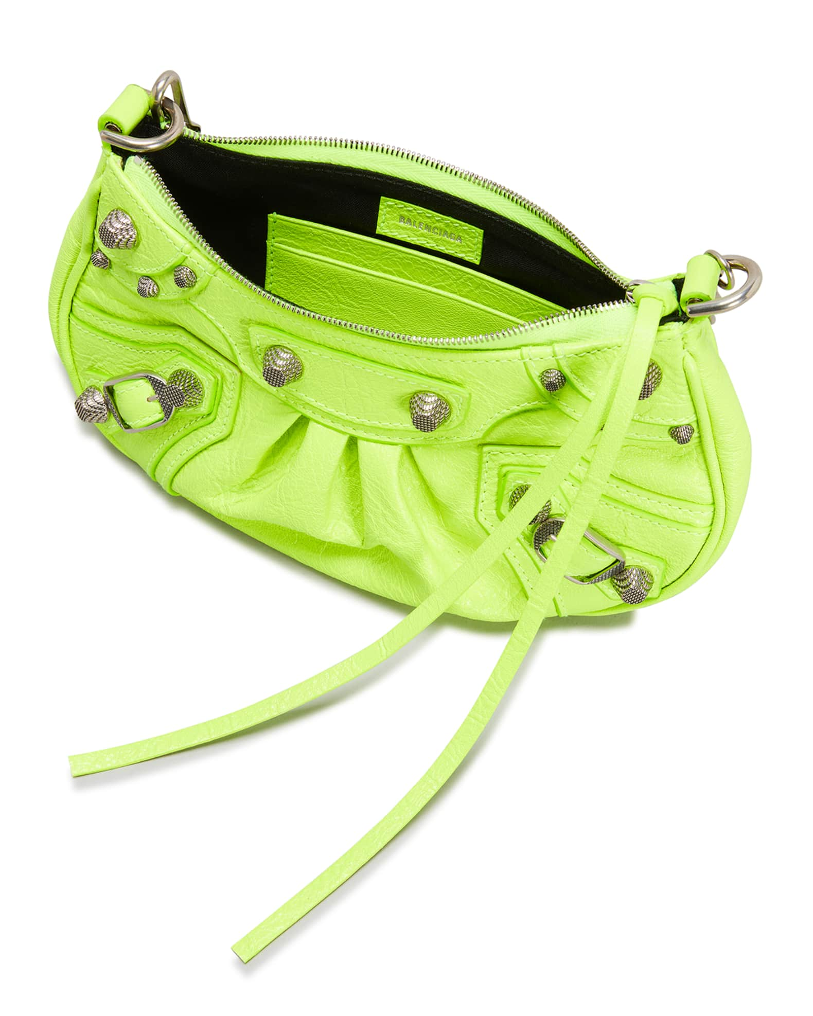 Balenciaga Le Cagole Mini Neon Crossbody Bag | Neiman Marcus