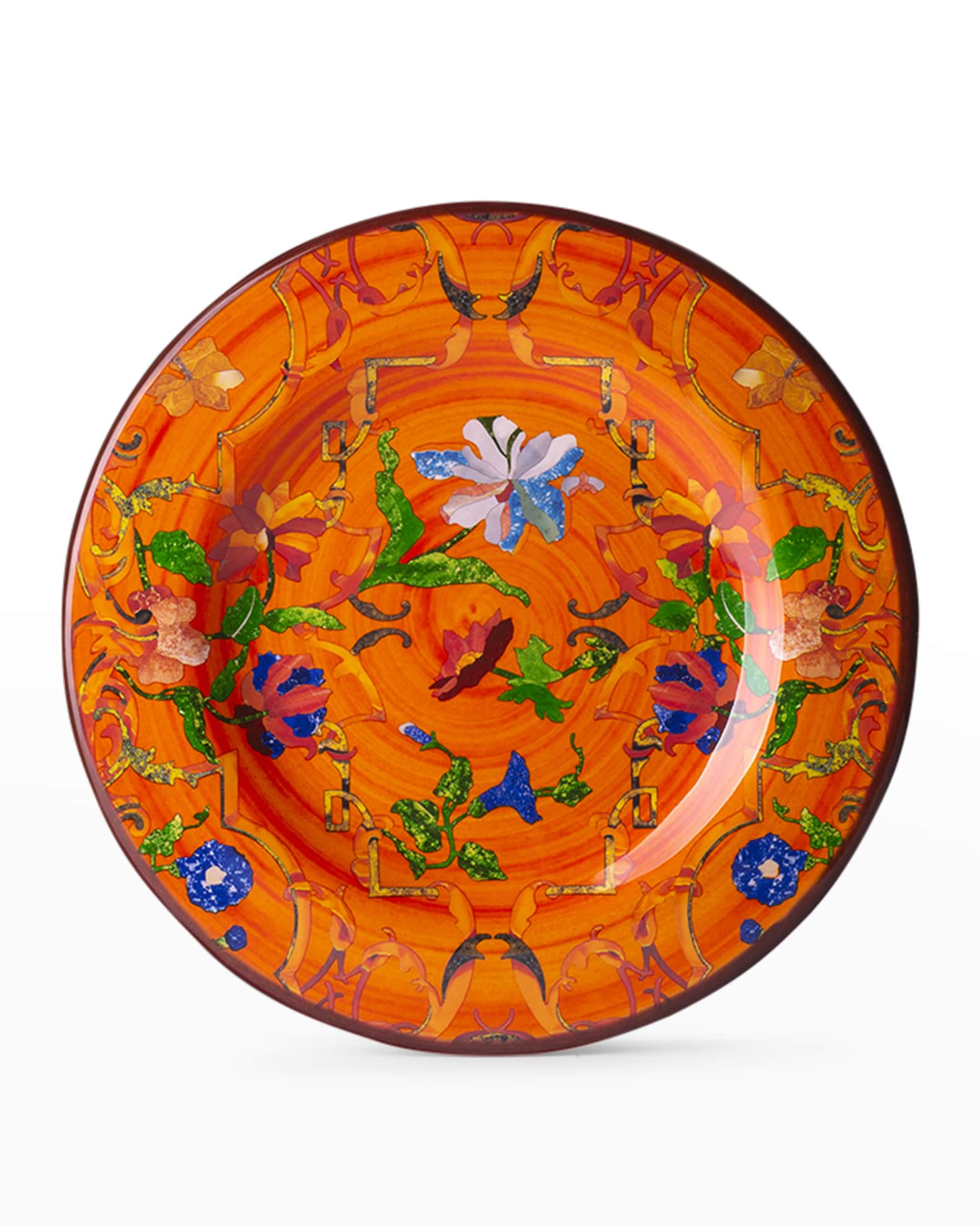 Mario Luca Giusti Pancale Orange Salad and Dessert Plate