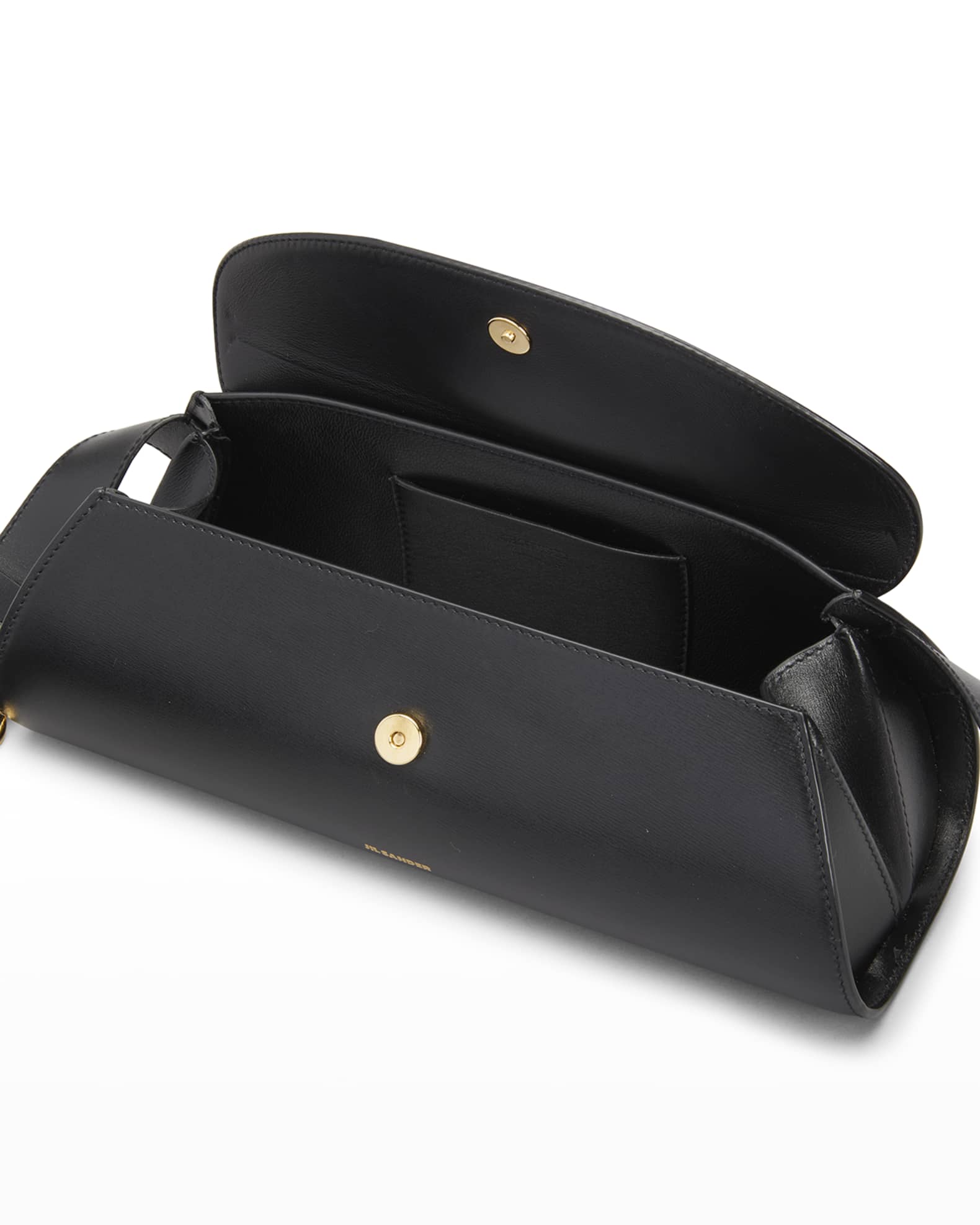 Jil Sander Cannolo Small Flap Leather Shoulder Bag Neiman Marcus