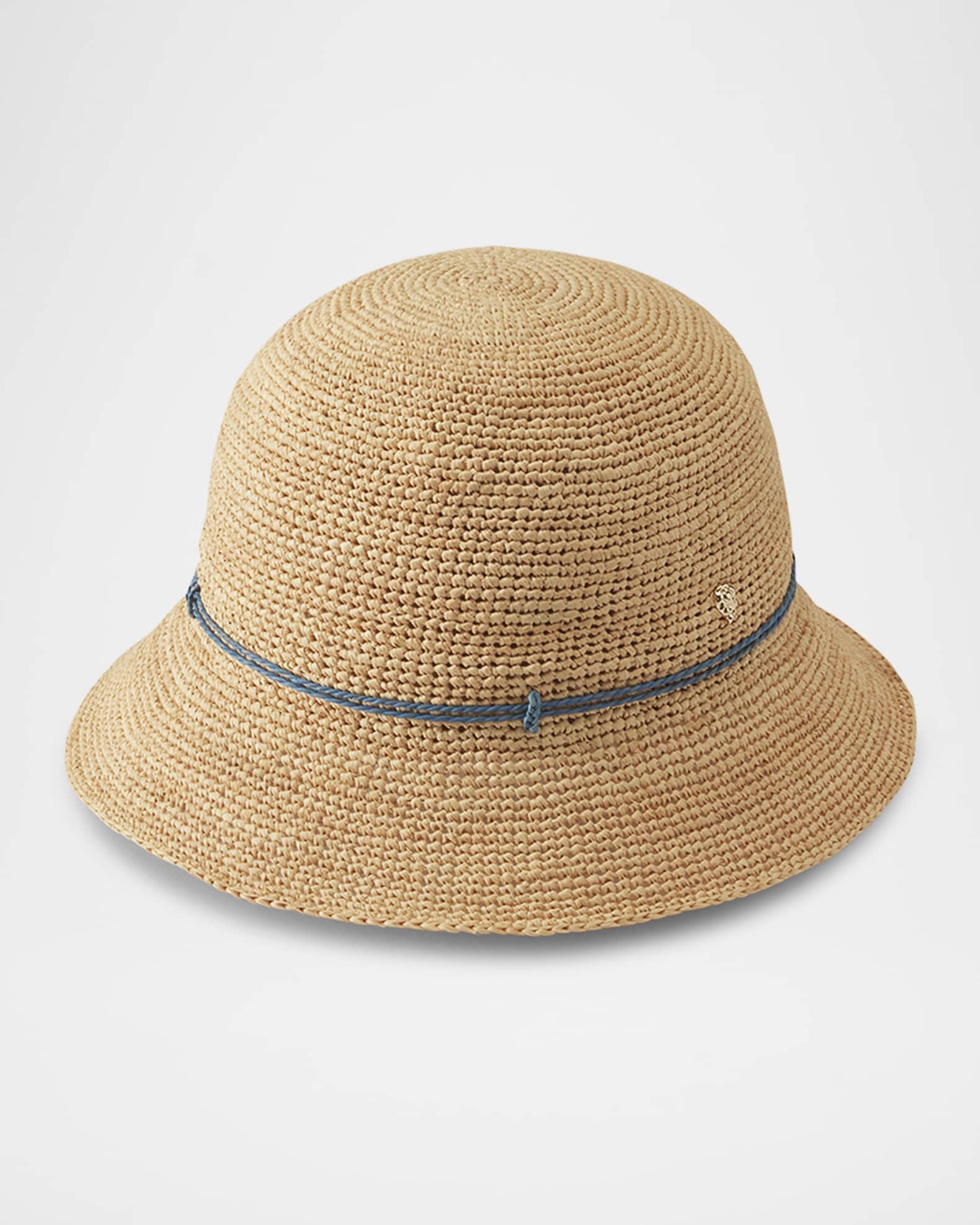 Rosie Packable Raffia Bucket Hat 0