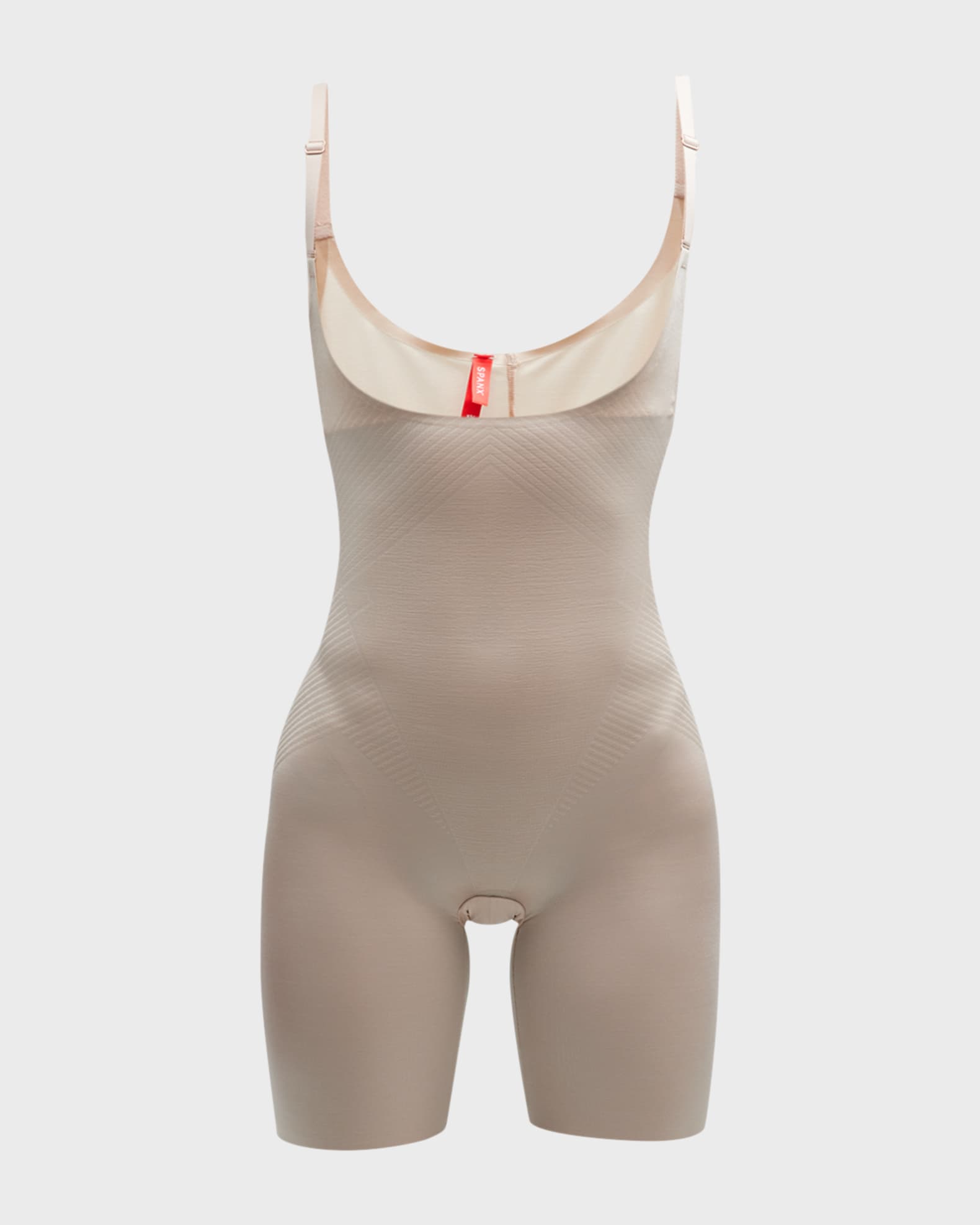 SPANXshape™ Invisible Open-Bust Mid-Thigh Bodysuit 0