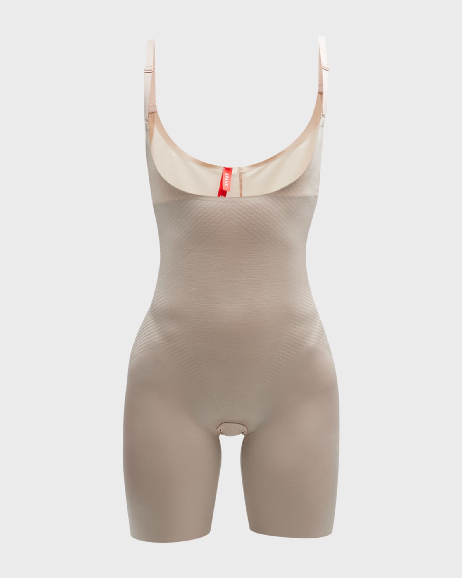 Thinstincts® 2.0 Open-Bust Mid-Thigh Bodysuit