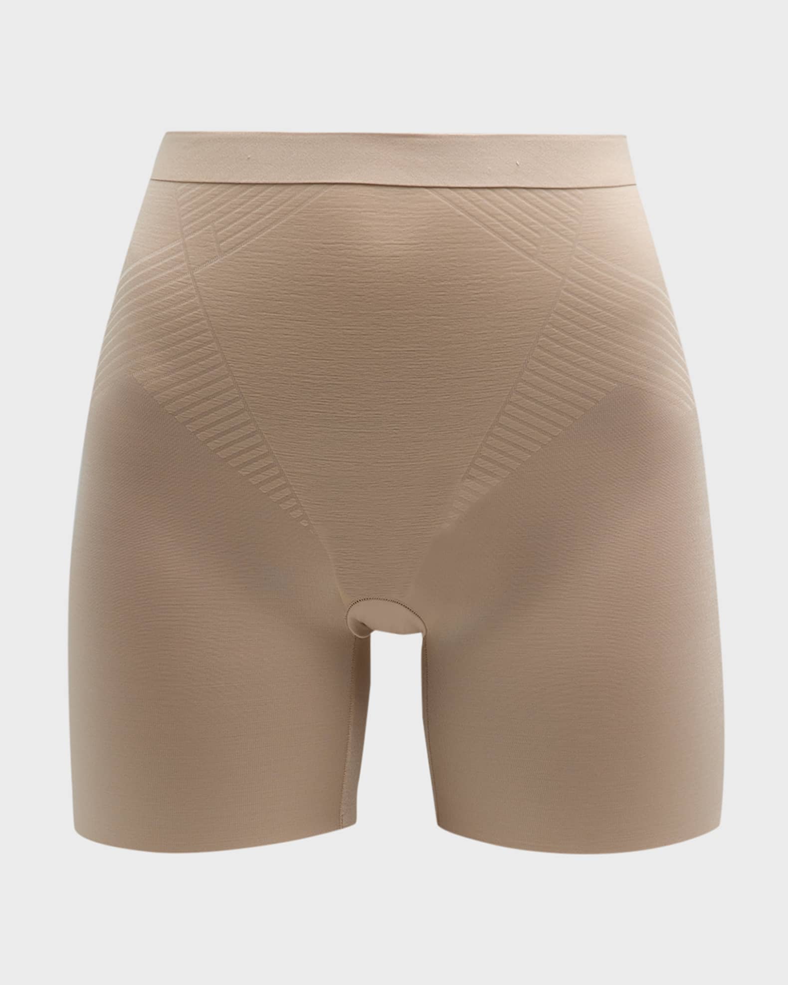 SPANX Thinstincts 2.0 Mid Thigh Shorts Champagne Beige L