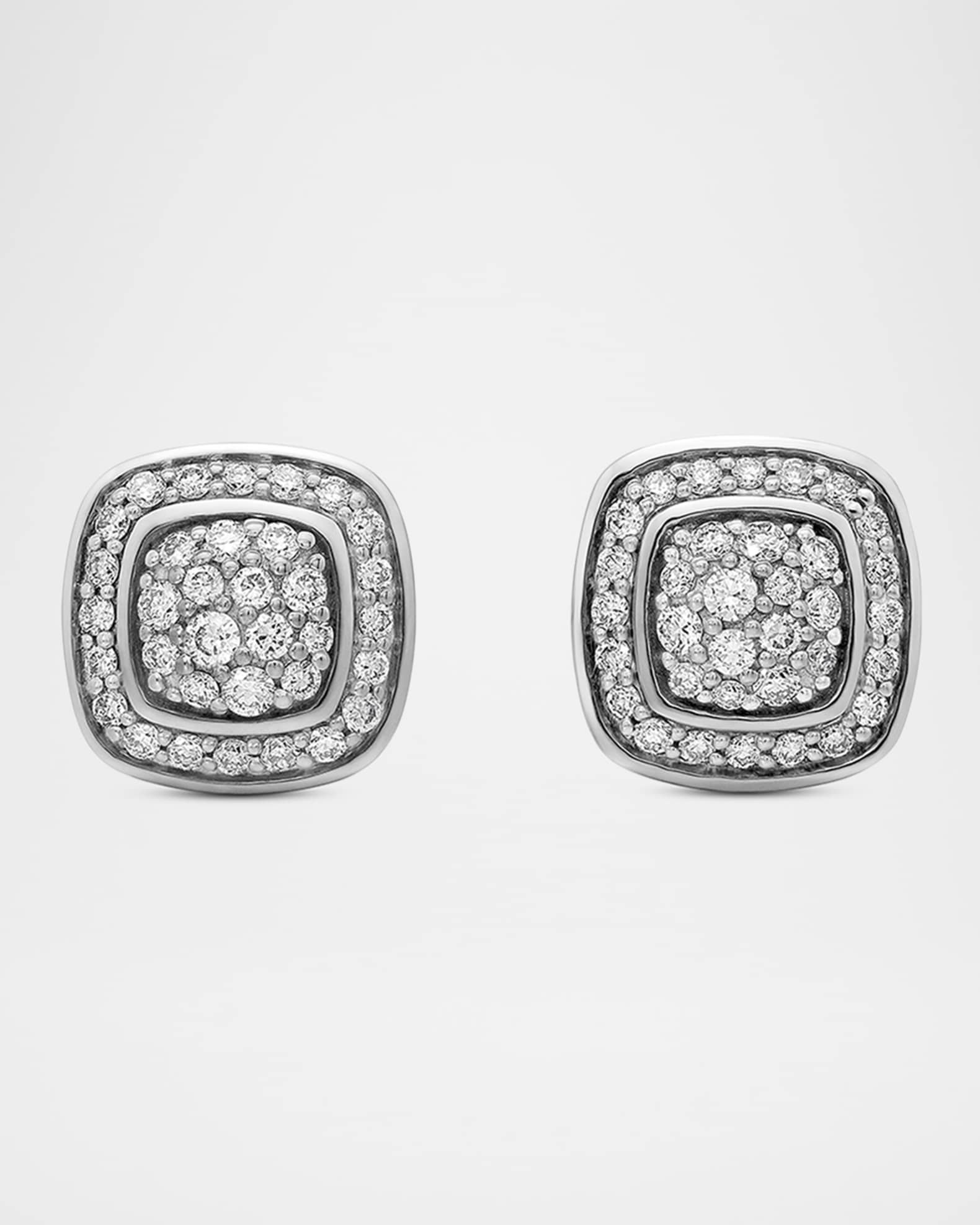 5mm Albion Stud Earrings in Diamonds and Sterling Silver 0