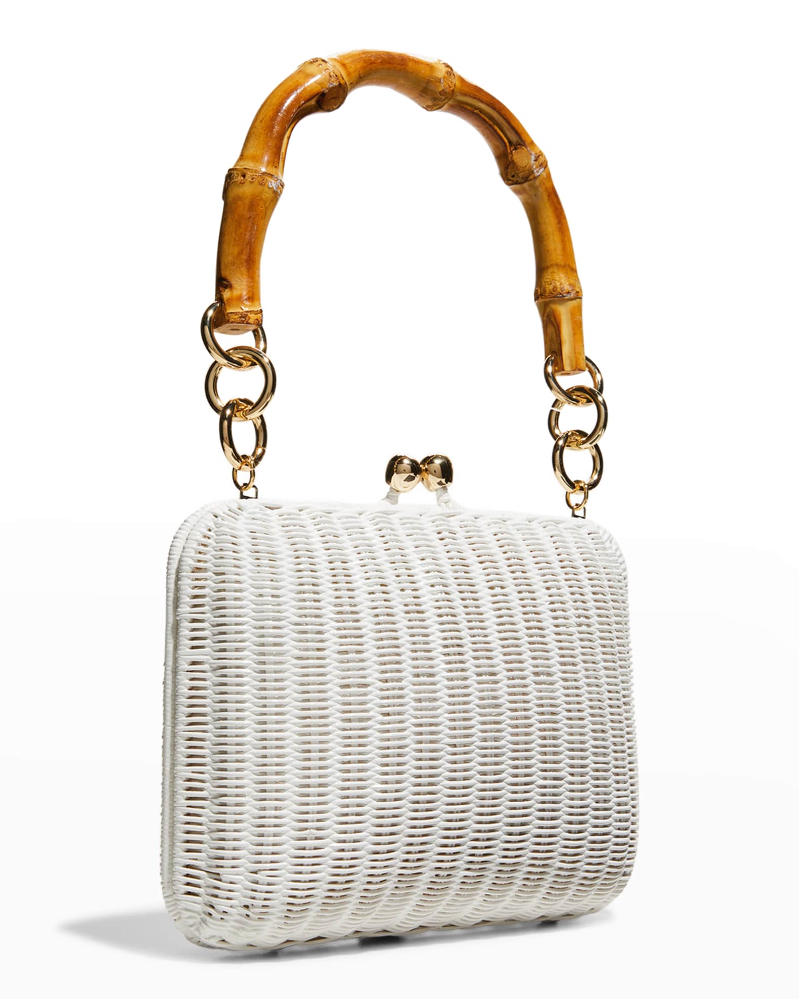 Serpui Giulia Wicker TopHandle Bag Neiman Marcus