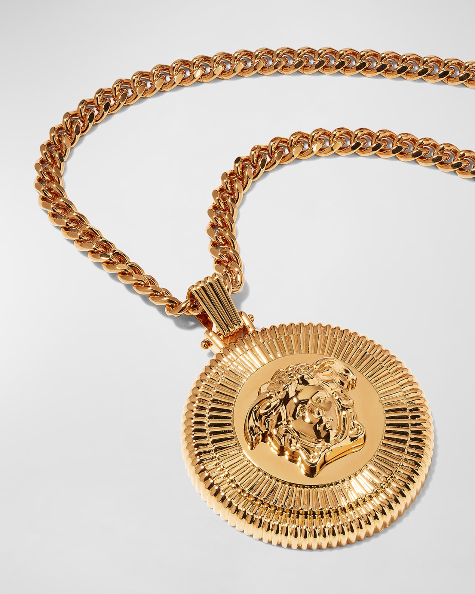Versace Men's Medusa Biggie Pendant Necklace, 20"L Neiman Marcus