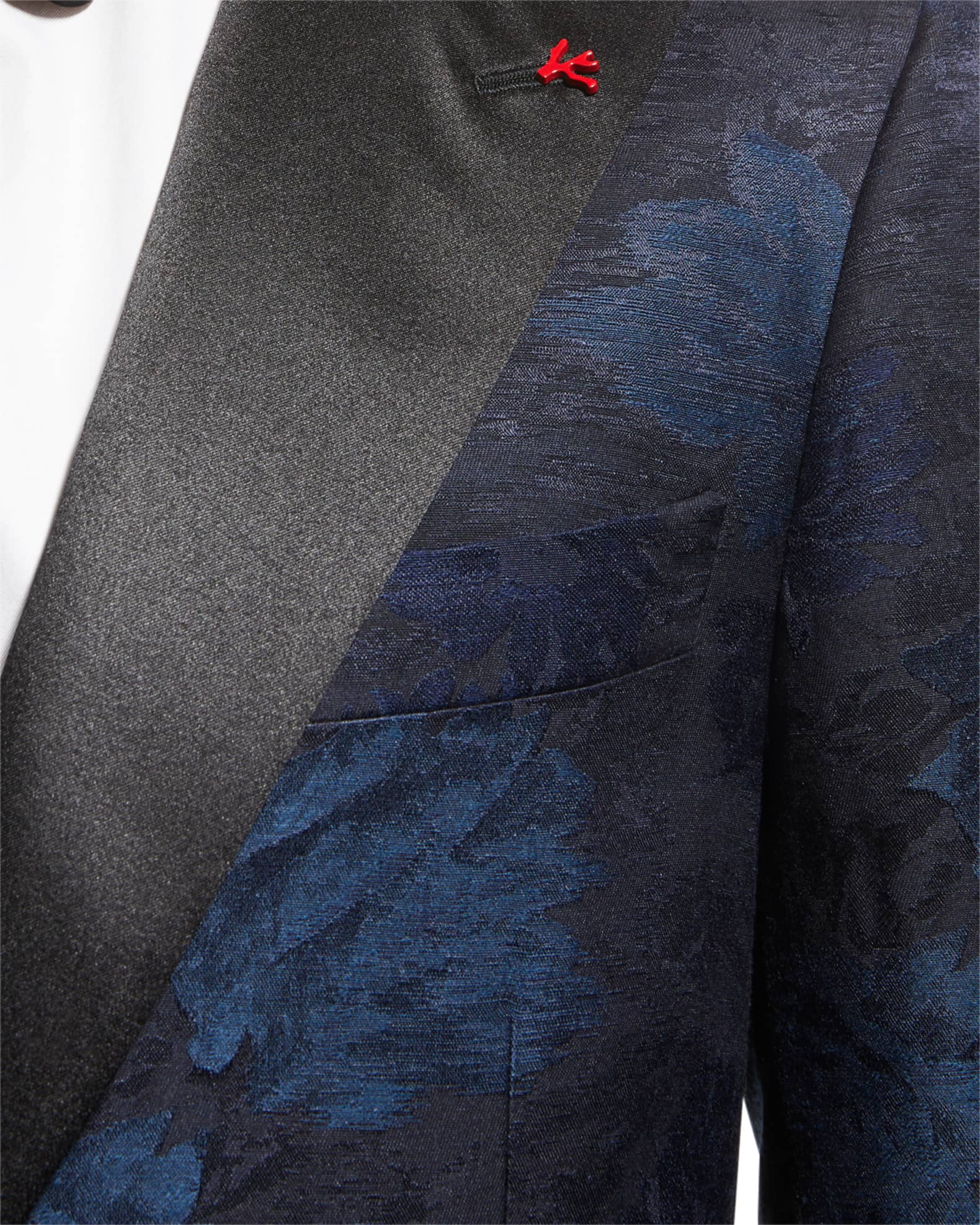 Isaia Men's Floral Silk-Cashmere Dinner Jacket | Neiman Marcus