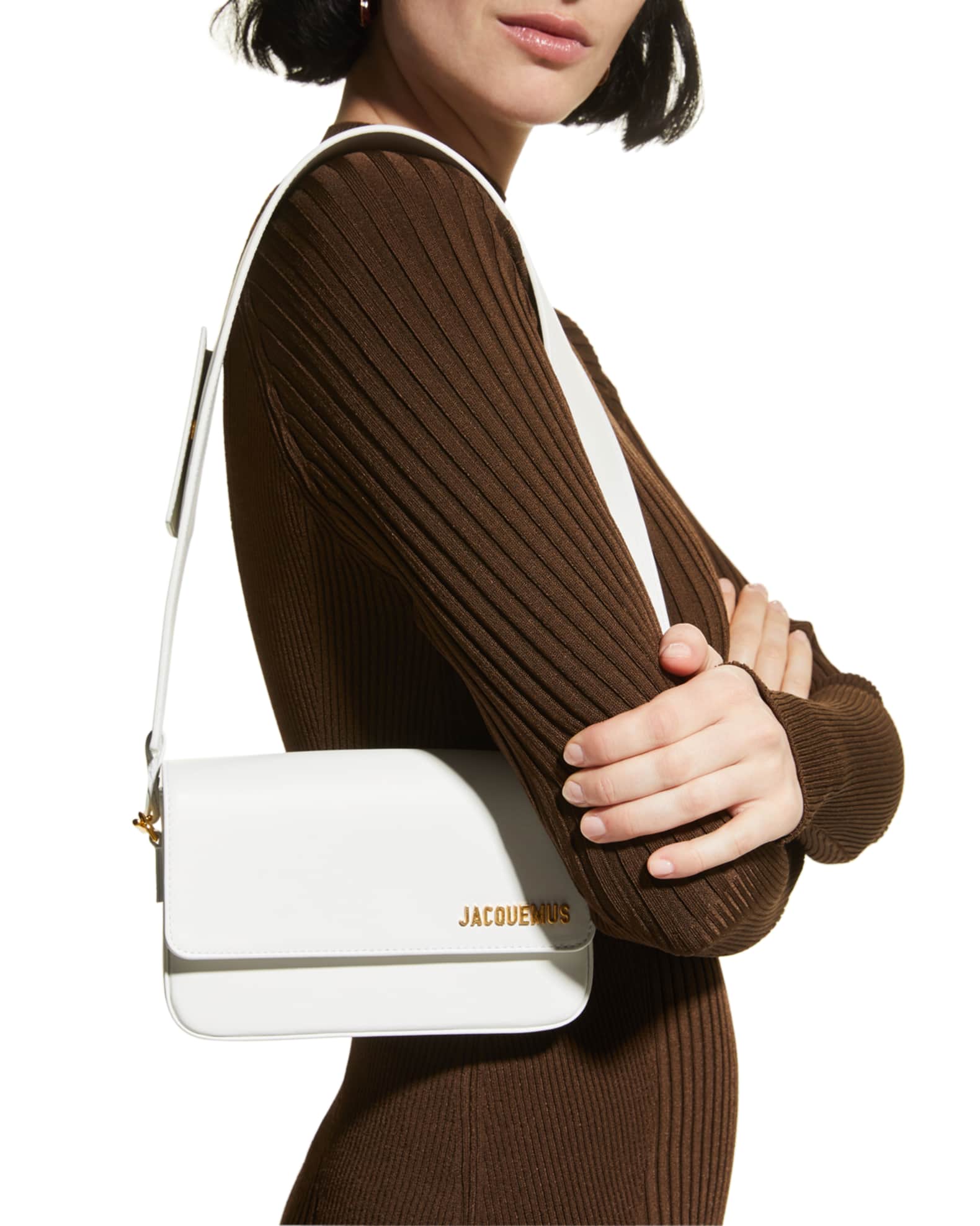 Jacquemus Le Carinu Leather Shoulder Bag Neiman Marcus