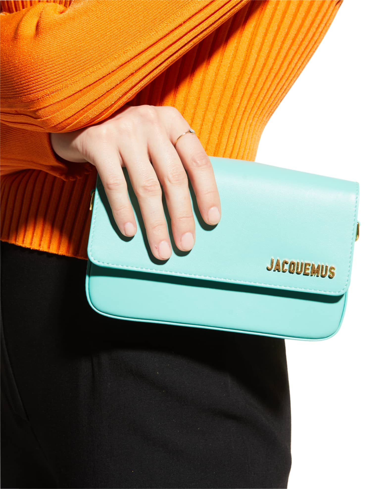Jacquemus Le Carinu Flap Leather Shoulder Bag Neiman Marcus