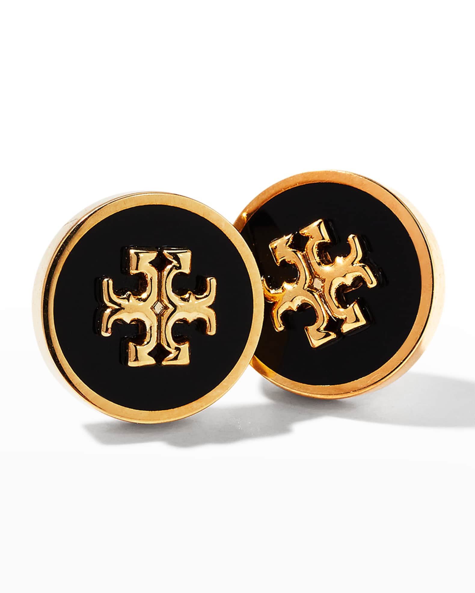 Tory Burch Kira Enamel Circle Stud Earrings | Neiman Marcus
