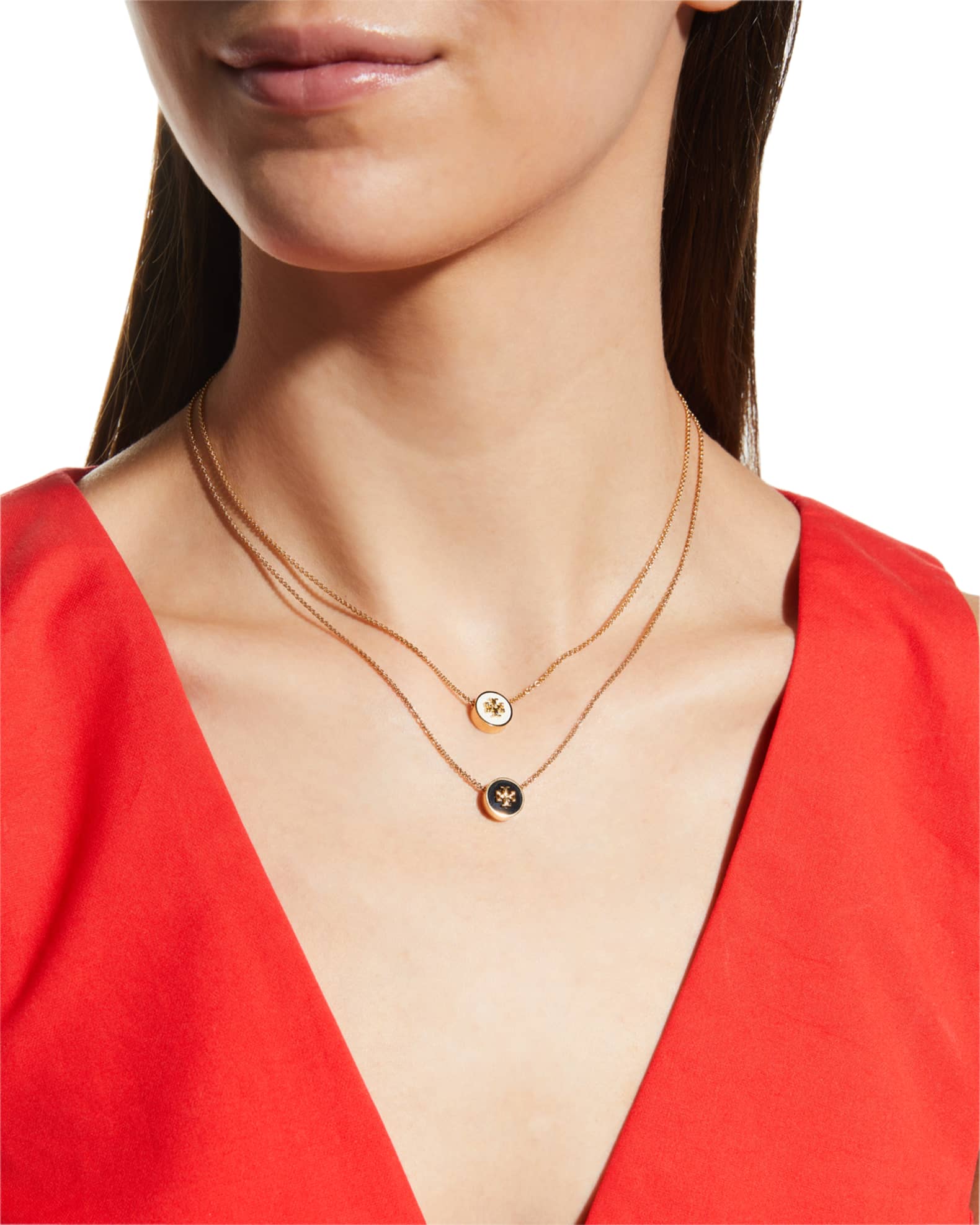 Kira enameled pendant necklace clearance