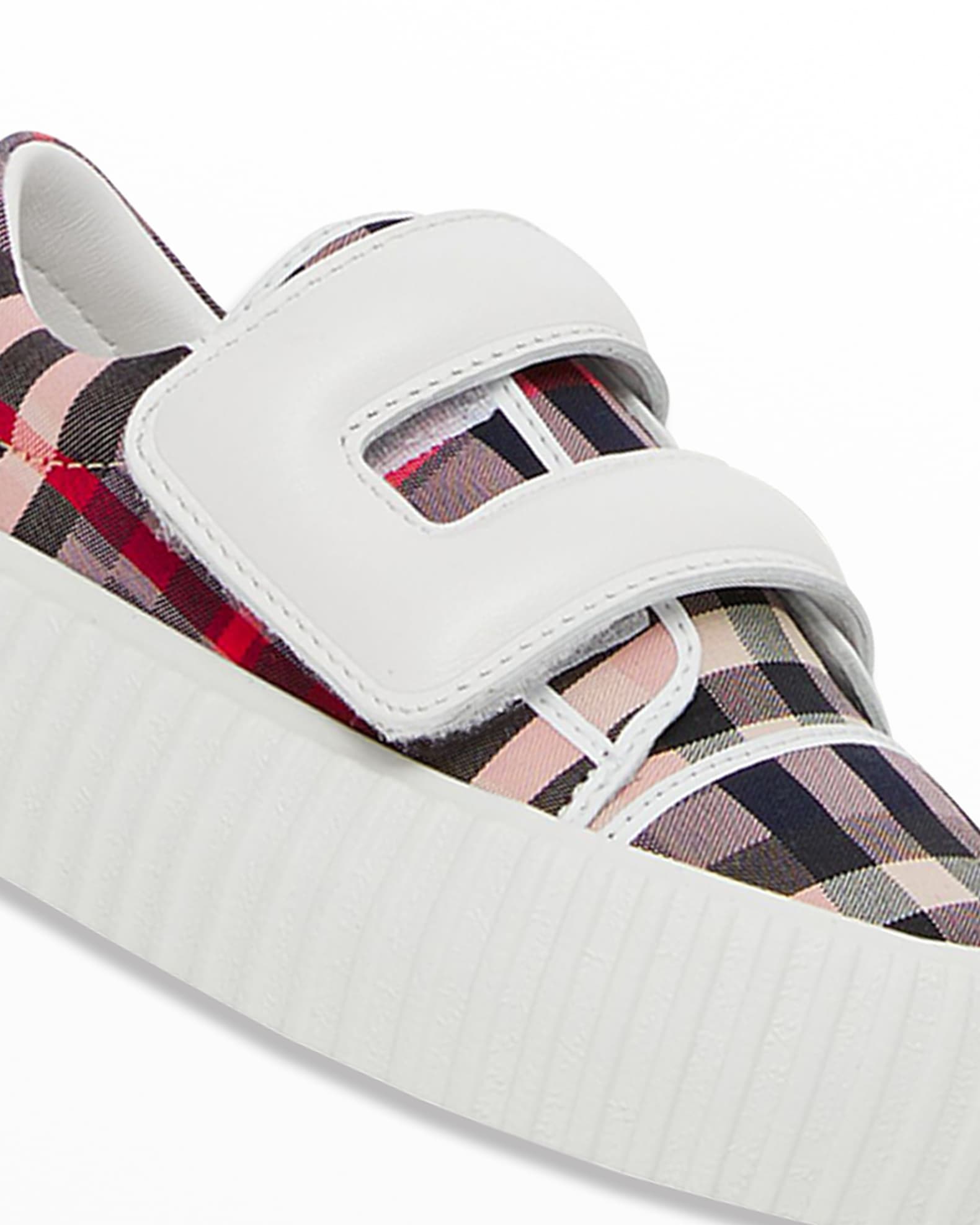 Burberry Girl's Mark Checkboard Sneakers, Baby/Toddler | Neiman Marcus
